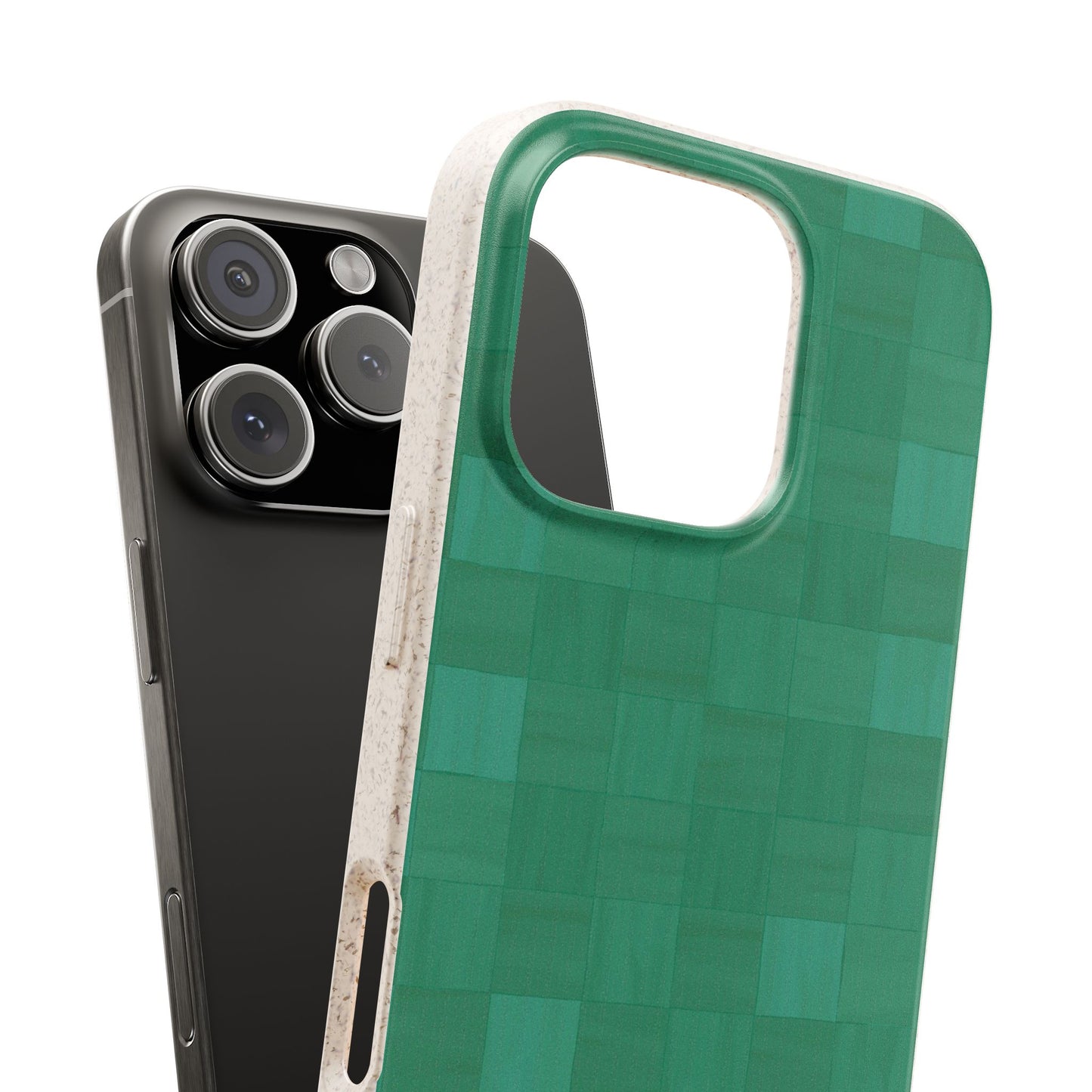 Zellige Phone Case - teal - Eco-Friendly, Biodegradable
