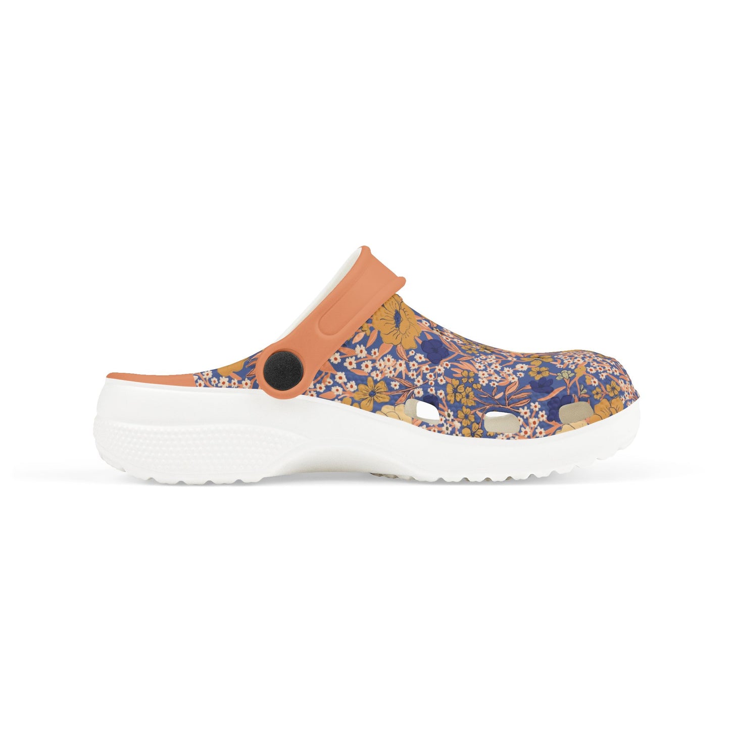 Wildflower Meadow Kid's EVA Foam Clogs, royal blue