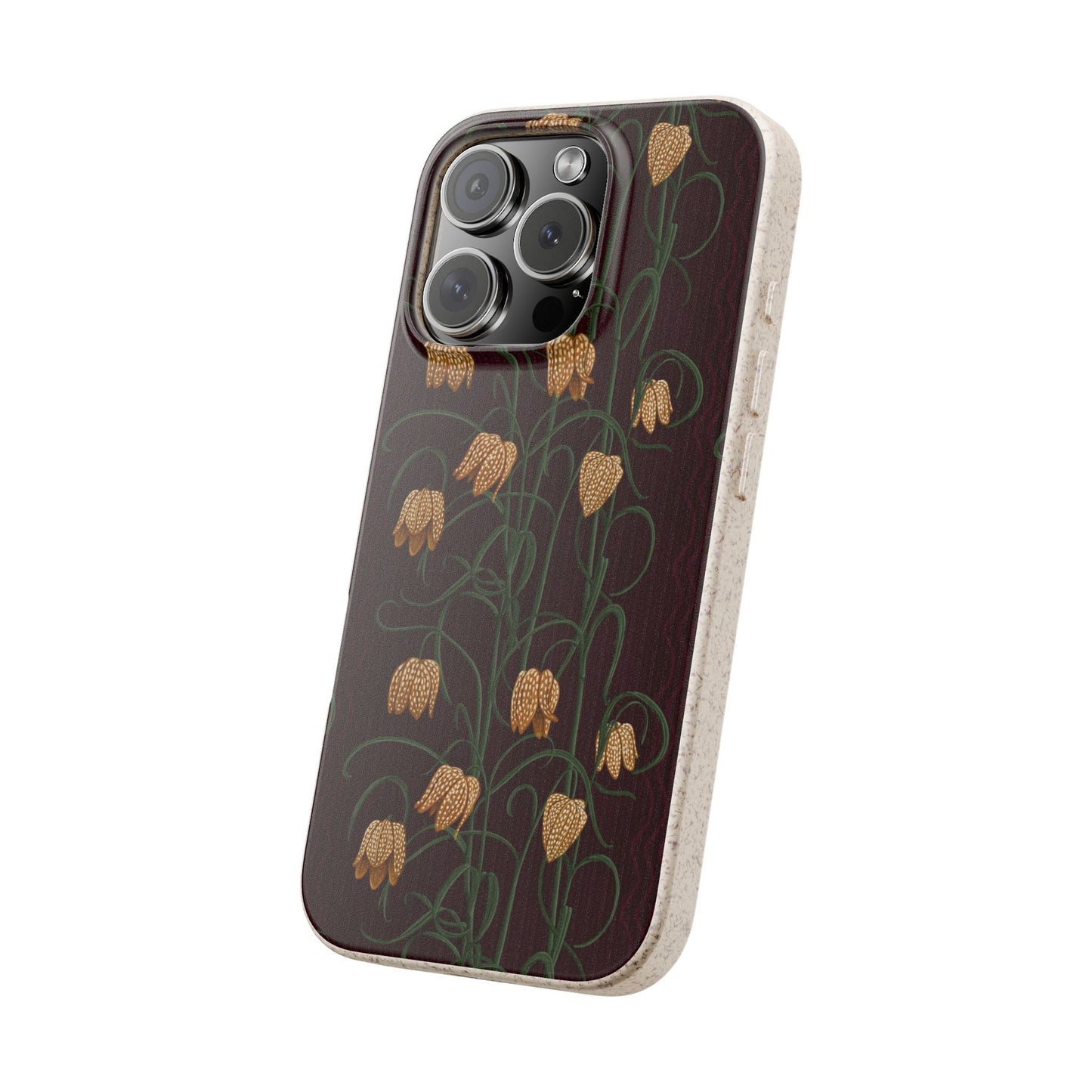 Campanas Phone Case - eggplant and toffee - Eco-Friendly, Biodegradable