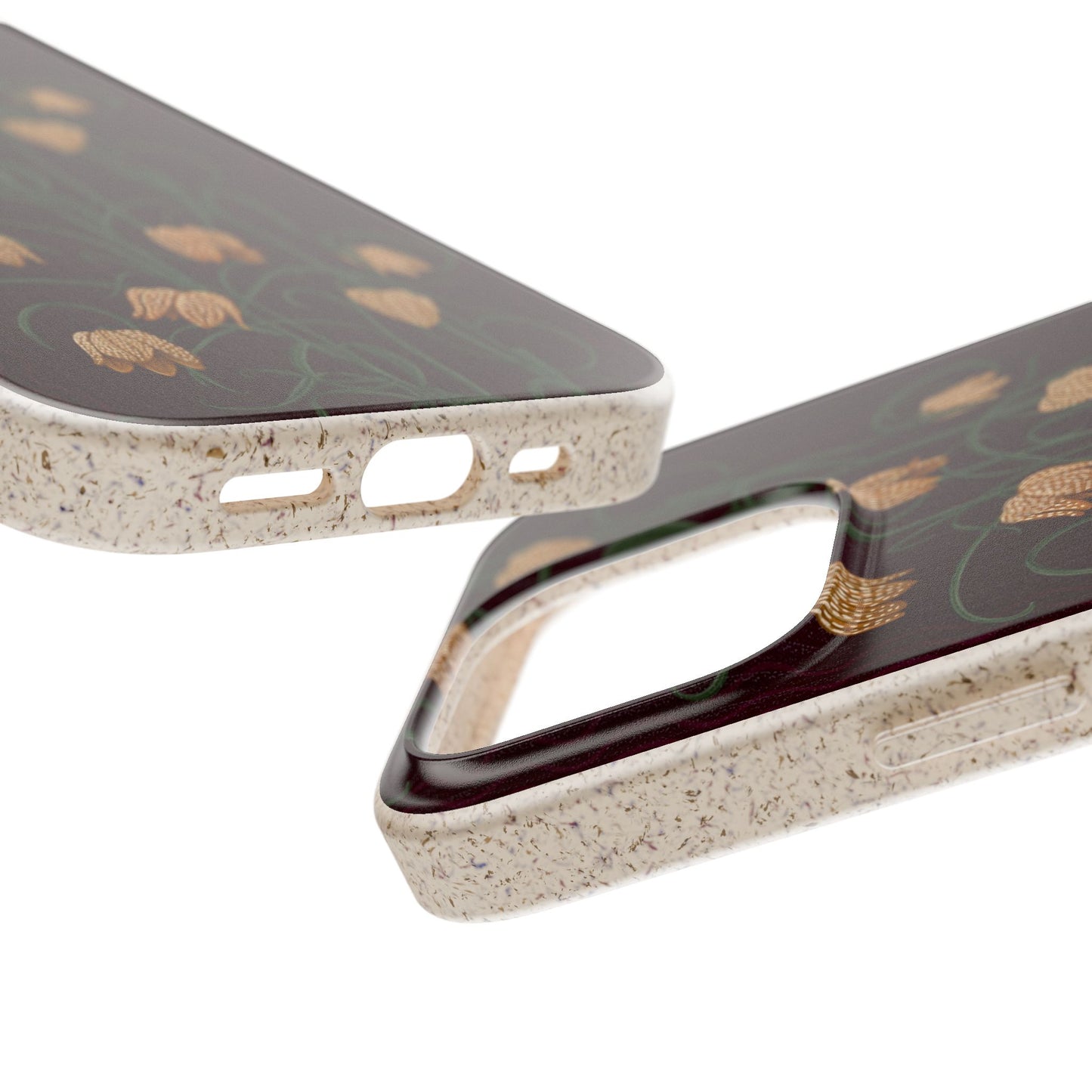 Campanas Phone Case - eggplant and toffee - Eco-Friendly, Biodegradable