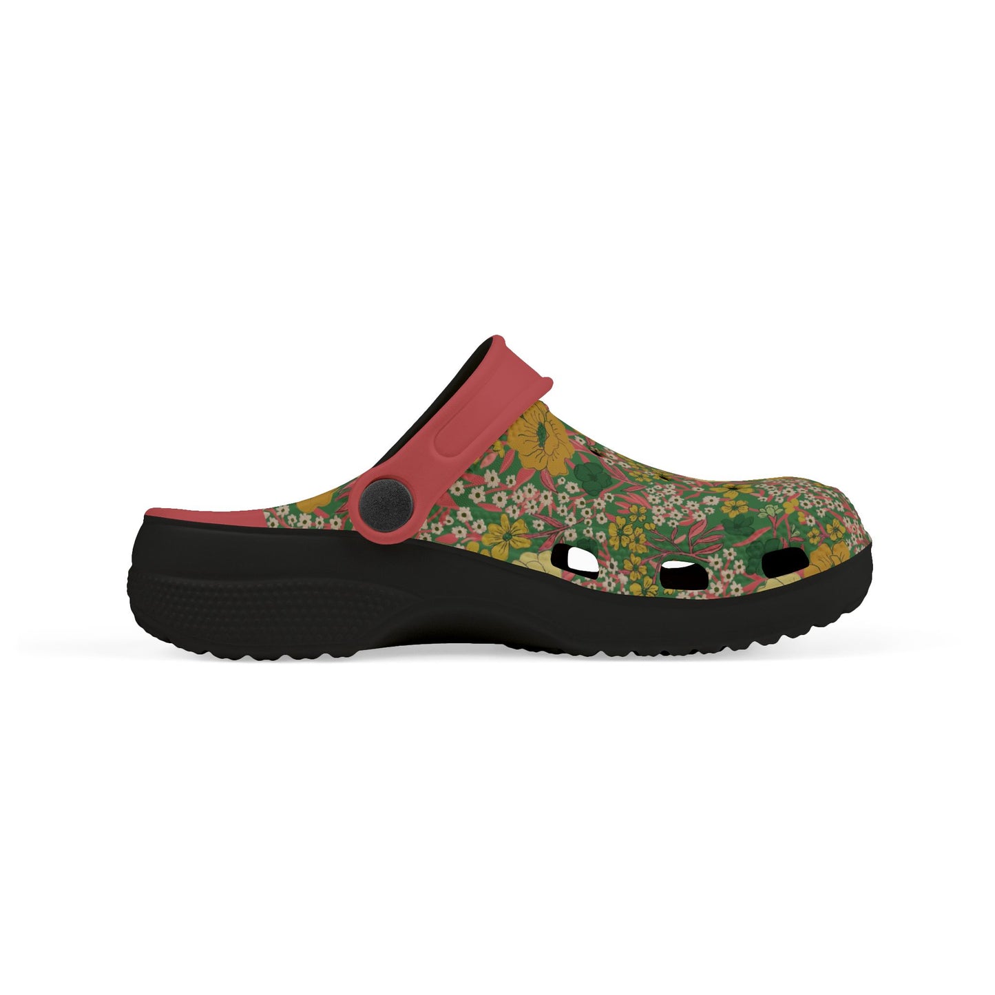 Wildflower Meadow Kid's EVA Foam Clogs, green