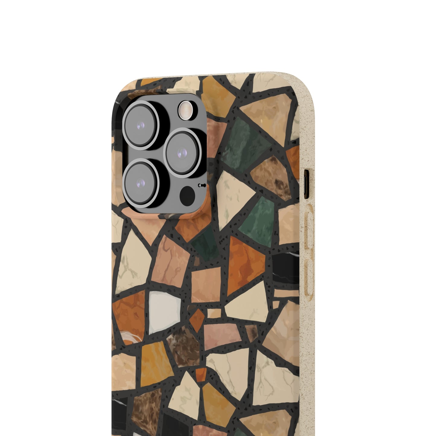 Dolce Terrazzo Biodegradable Phone Case, black