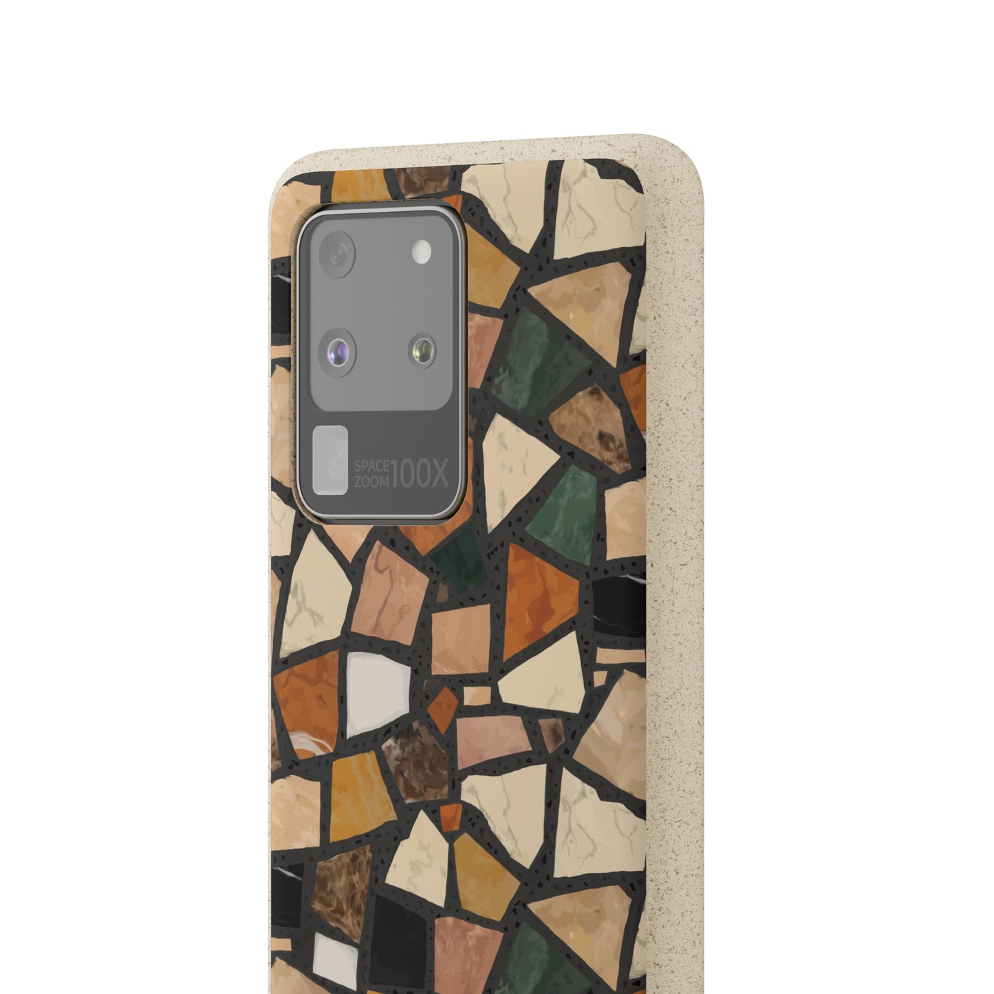 Dolce Terrazzo Biodegradable Phone Case, black