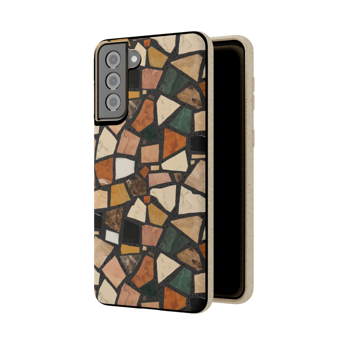 Dolce Terrazzo Biodegradable Phone Case, black