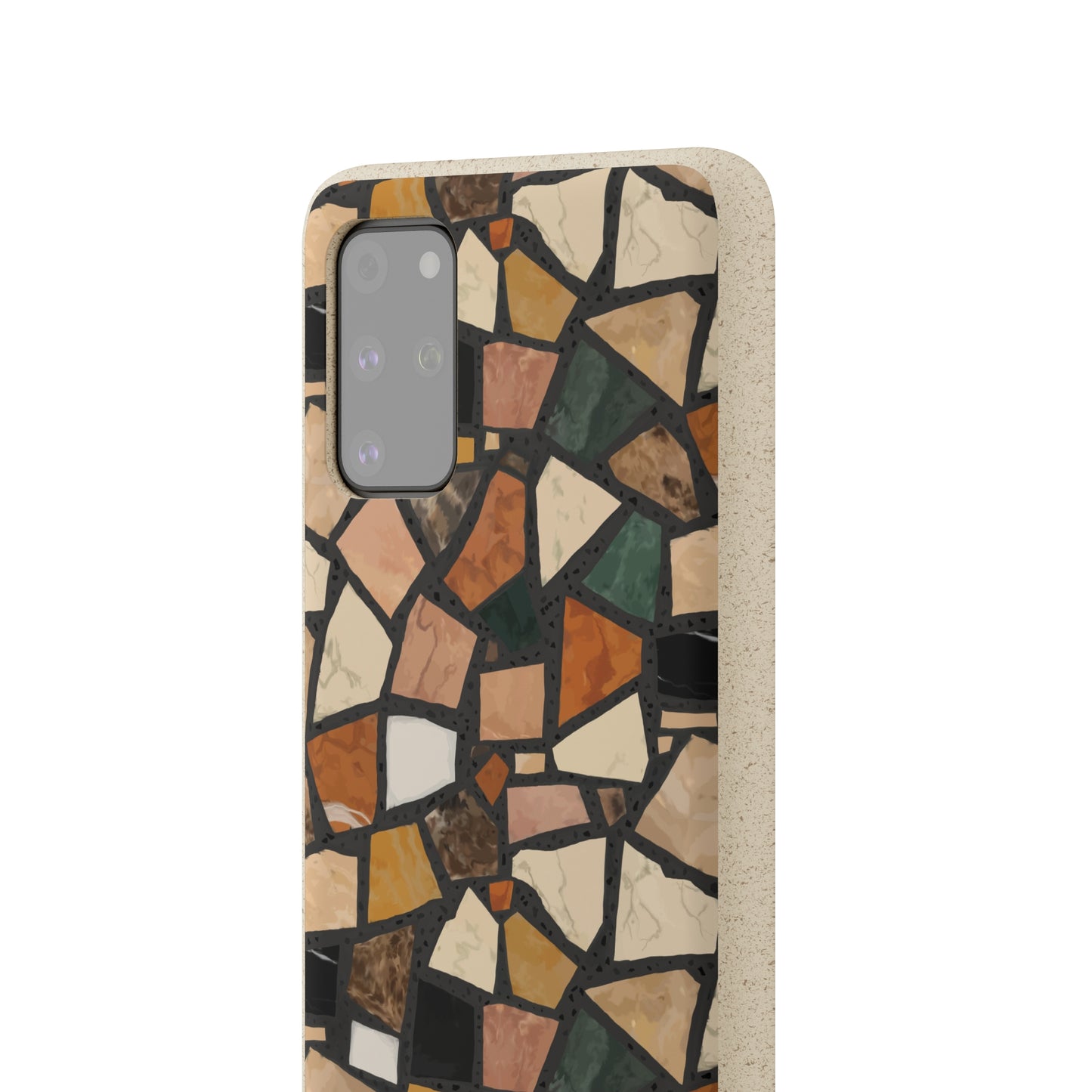 Dolce Terrazzo Biodegradable Phone Case, black