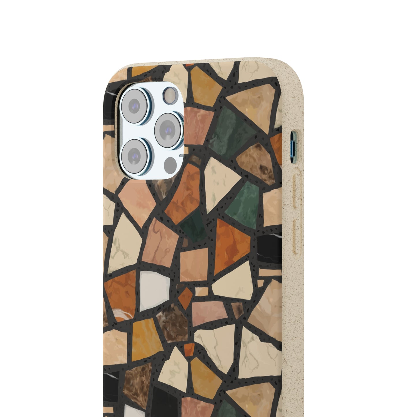 Dolce Terrazzo Biodegradable Phone Case, black