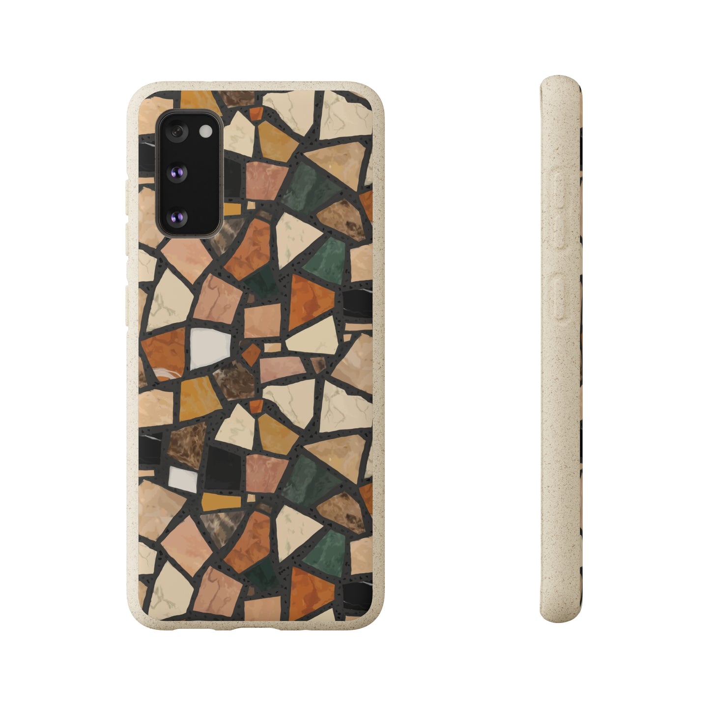 Dolce Terrazzo Biodegradable Phone Case, black