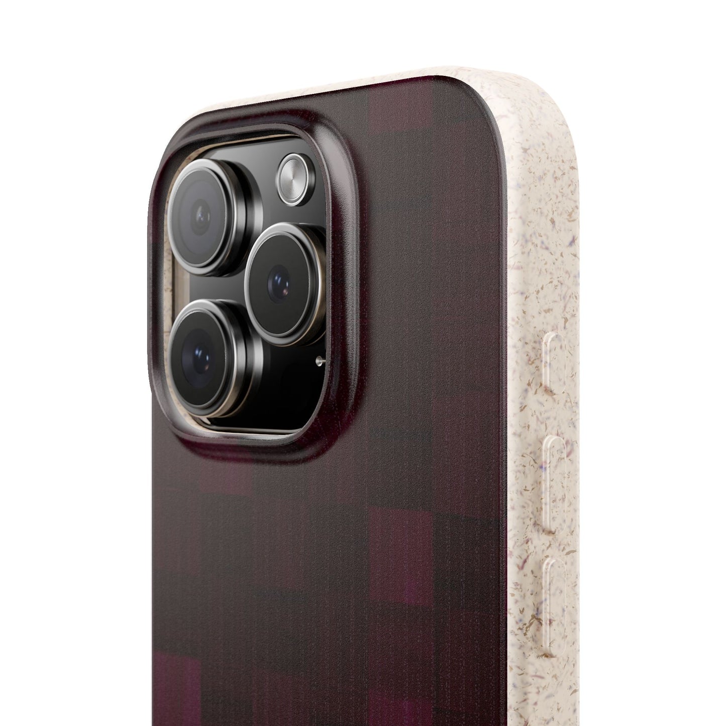 Zellige Phone Case - eggplant - Eco-Friendly, Biodegradable