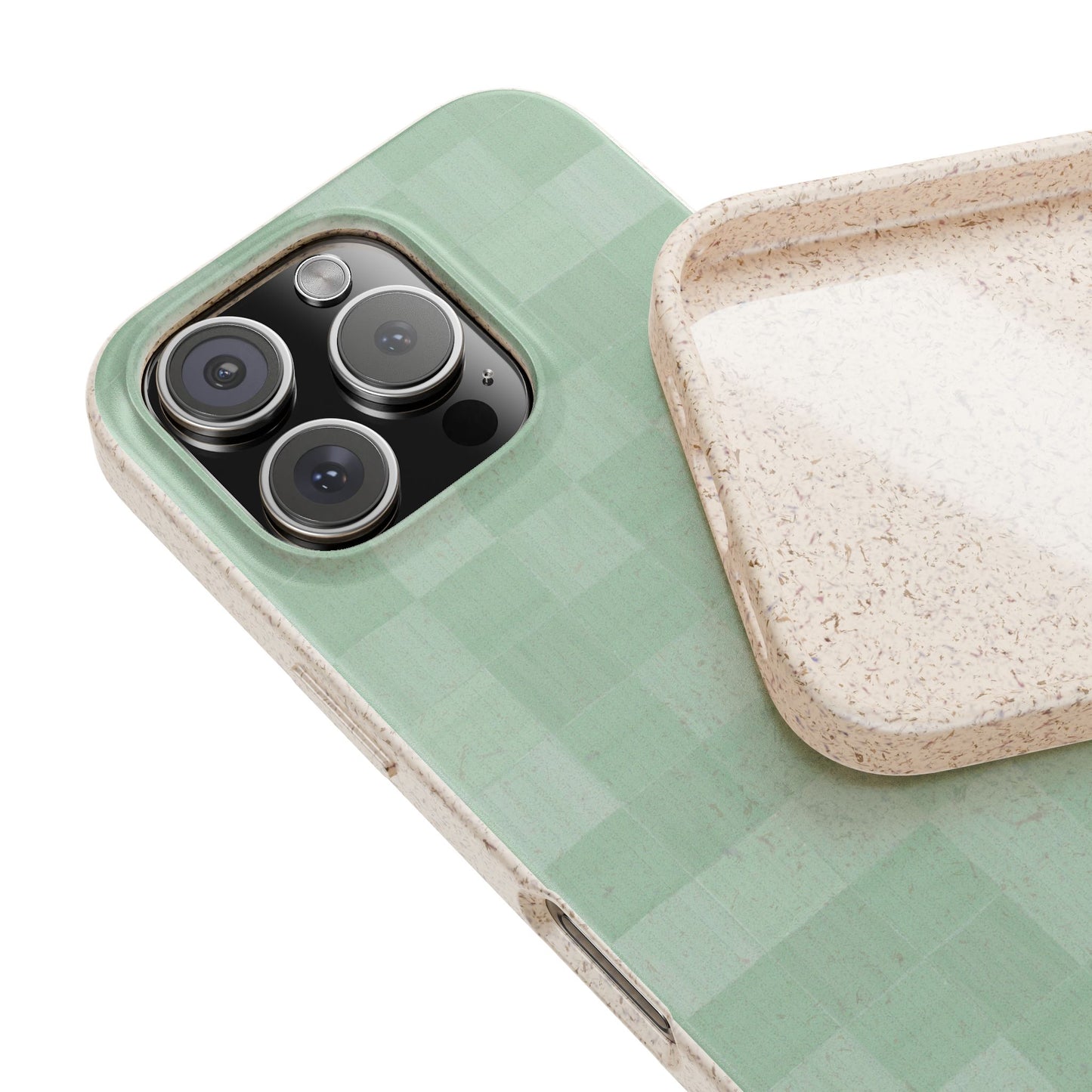 Zellige Phone Case - mint - Eco-Friendly, Biodegradable