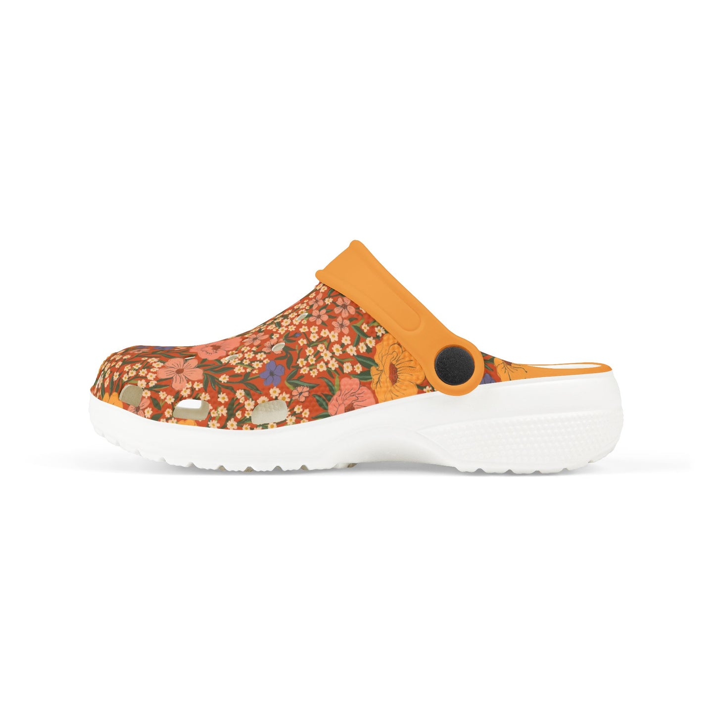 Wildflower Meadow Kid's EVA Foam Clogs, poppy red