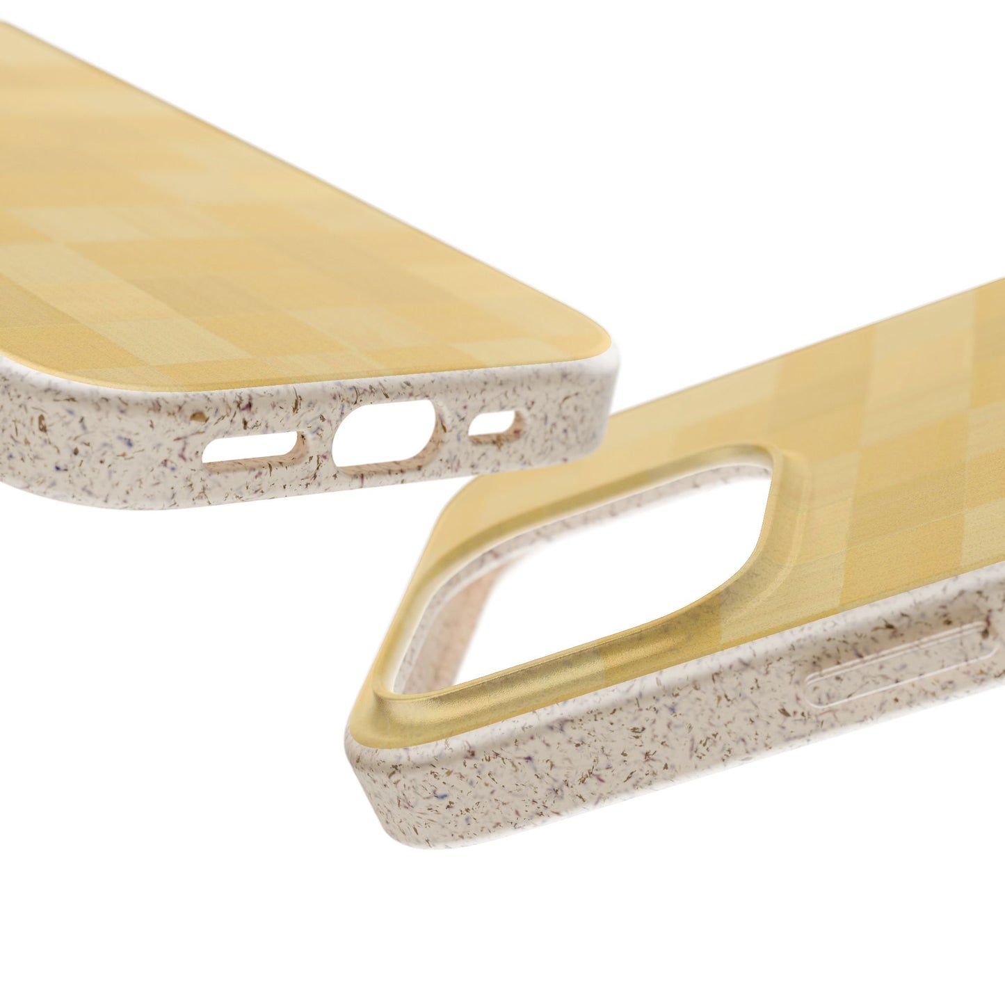 Zellige Phone Case - butter yellow - Eco-Friendly, Biodegradable