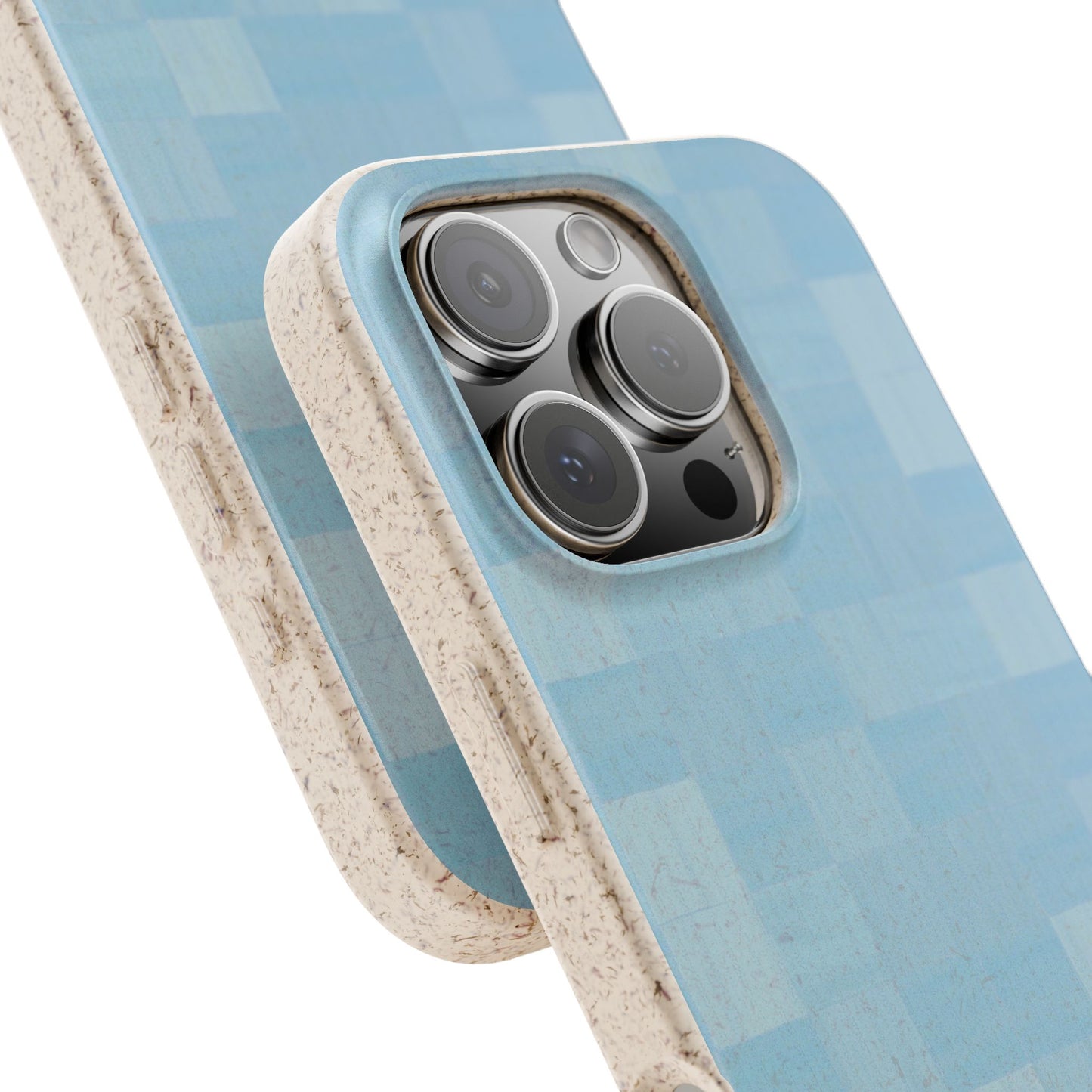 Zellige Phone Case - light blue - Eco-Friendly, Biodegradable