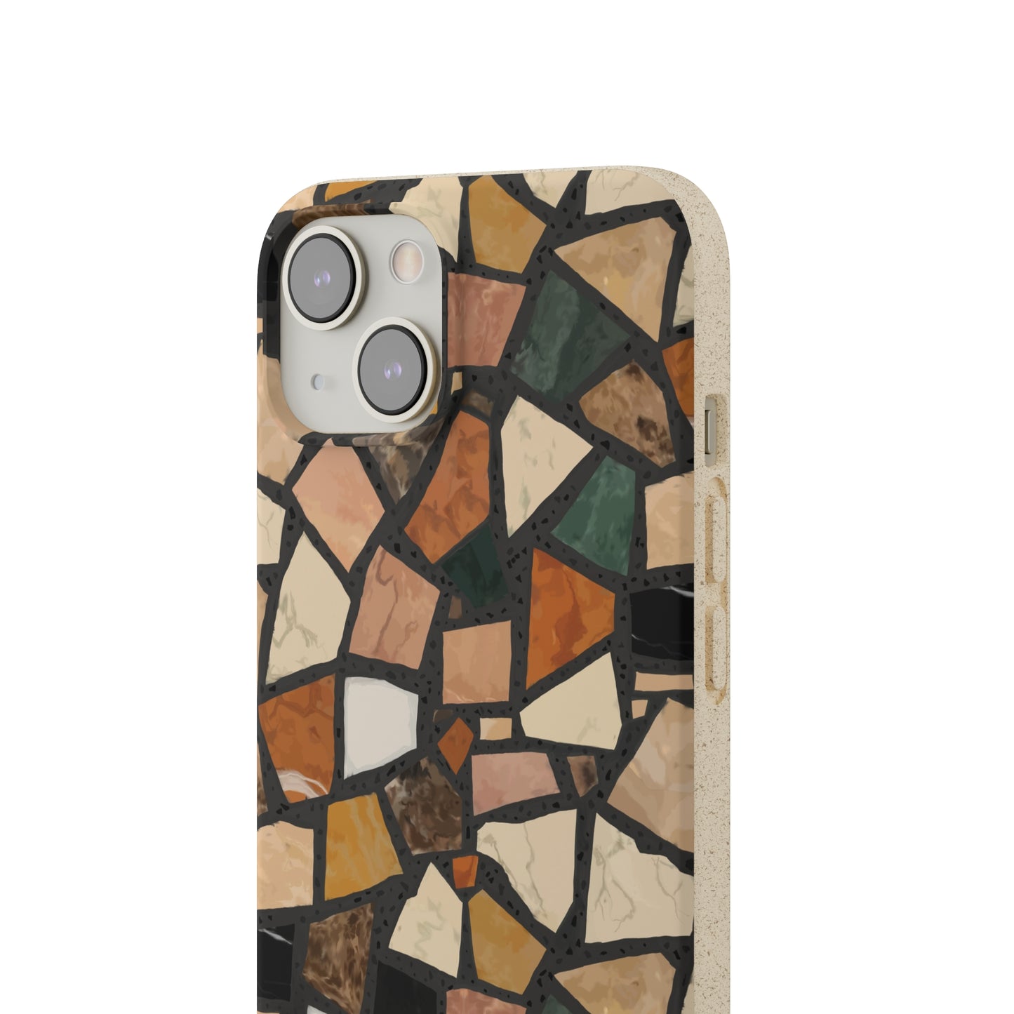 Dolce Terrazzo Biodegradable Phone Case, black