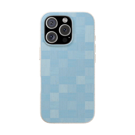 Zellige Phone Case - light blue - Eco-Friendly, Biodegradable