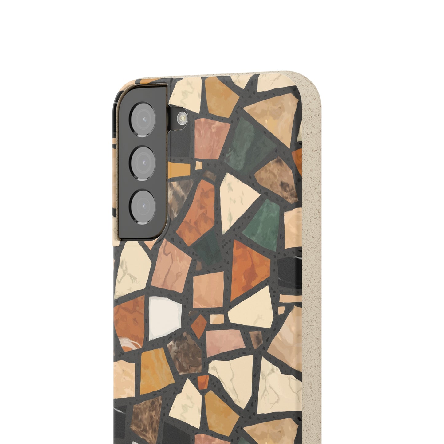 Dolce Terrazzo Biodegradable Phone Case, black