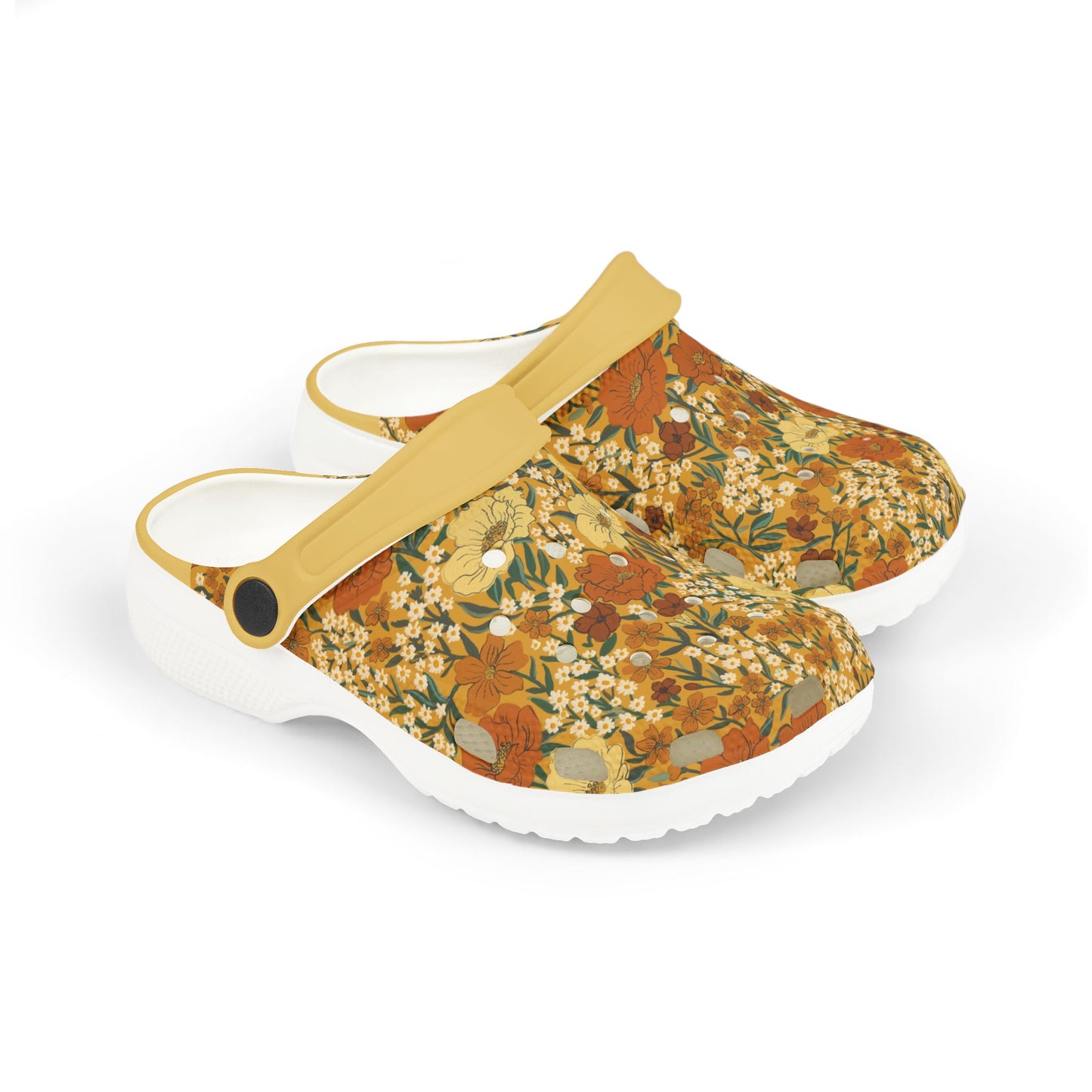 Wildflower Meadow Kid's EVA Foam Clogs, yellow