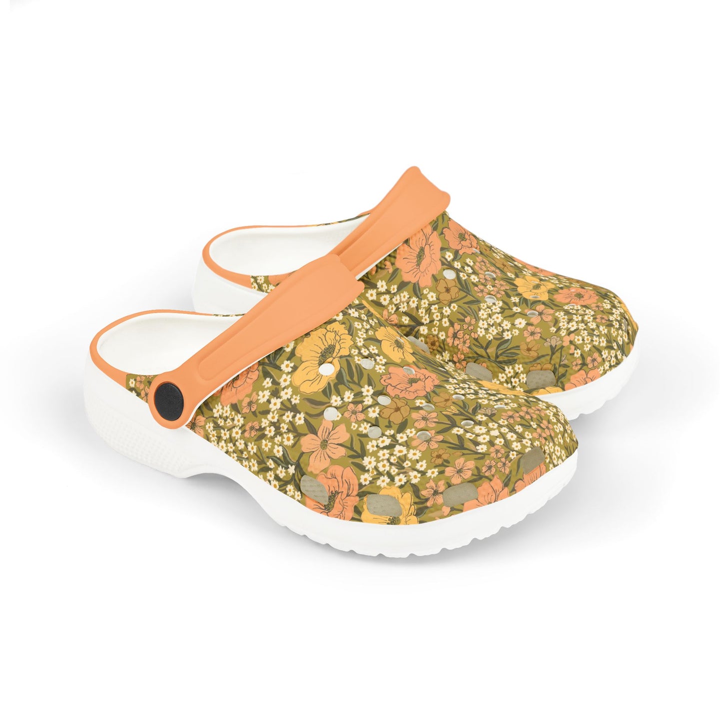 Wildflower Meadow Kid's EVA Foam Clogs, chartreuse
