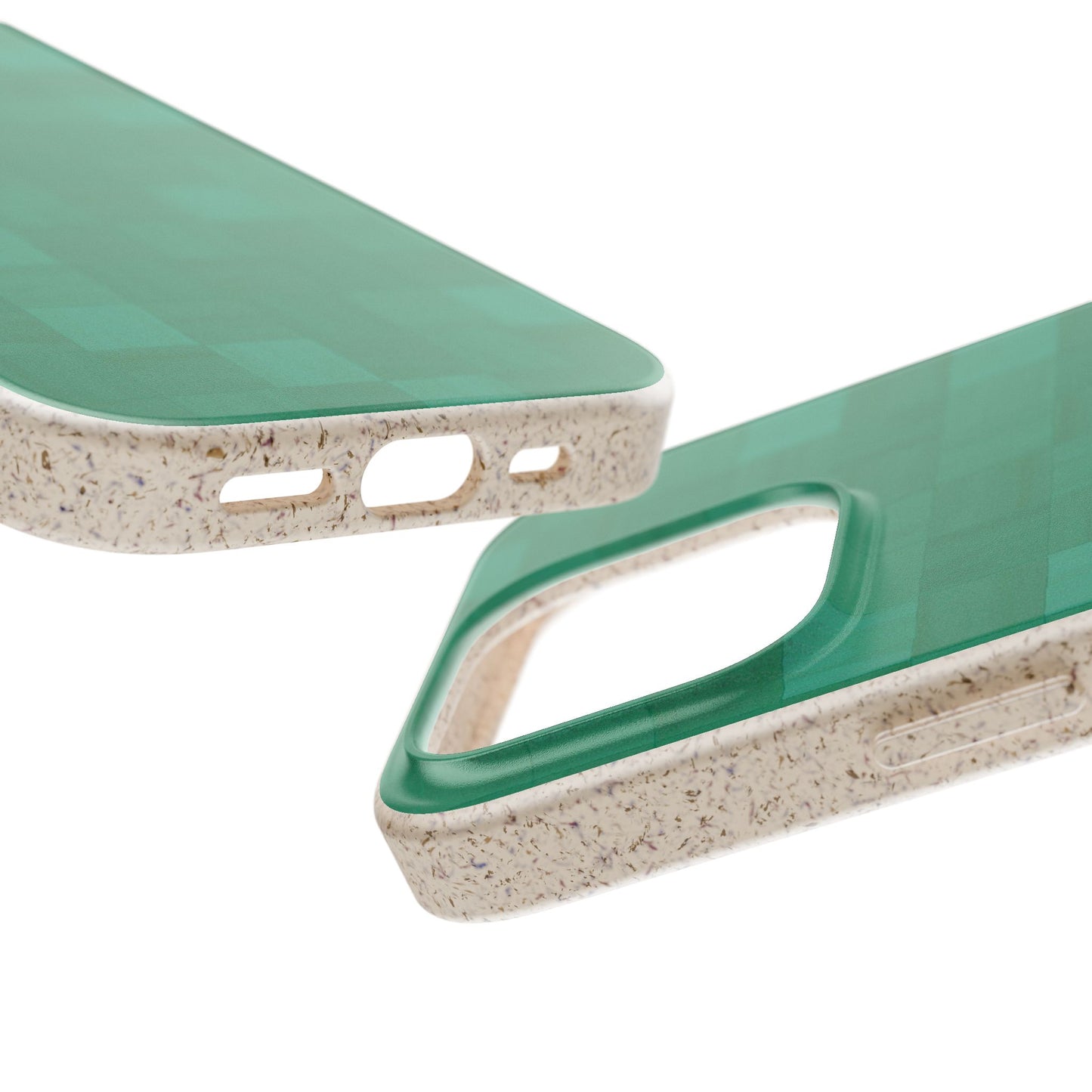 Zellige Phone Case - teal - Eco-Friendly, Biodegradable