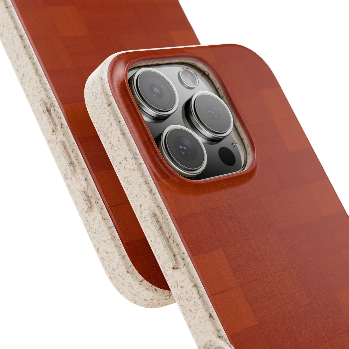 Zellige Phone Case - rust - Eco-Friendly, Biodegradable