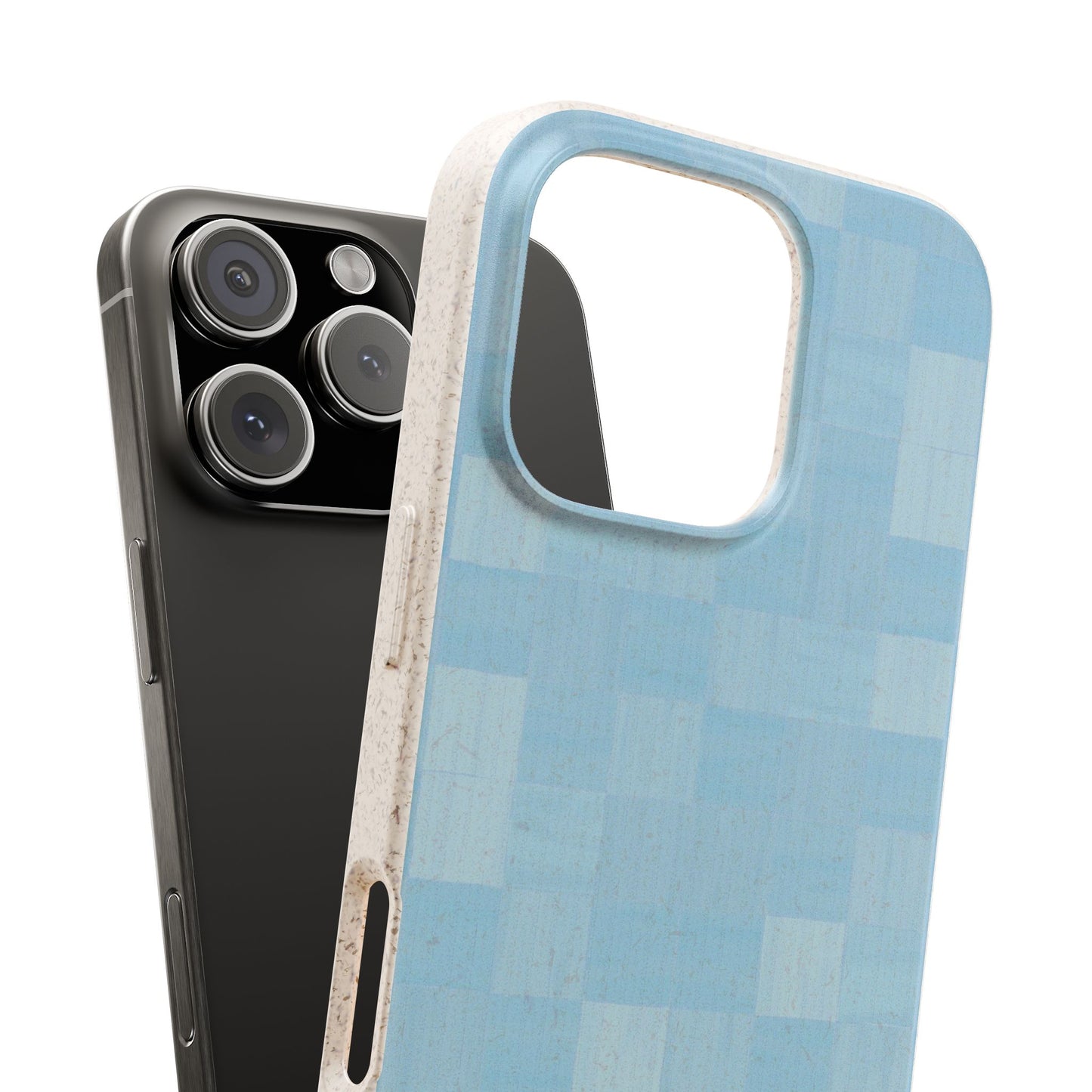 Zellige Phone Case - light blue - Eco-Friendly, Biodegradable