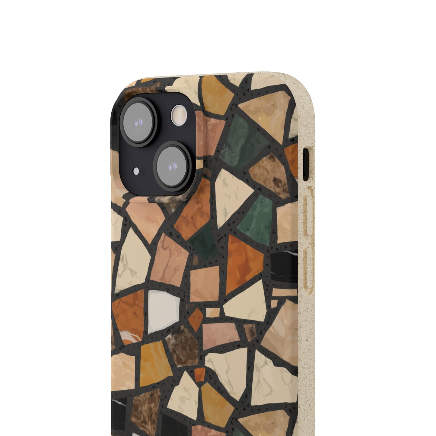 Dolce Terrazzo Biodegradable Phone Case, black