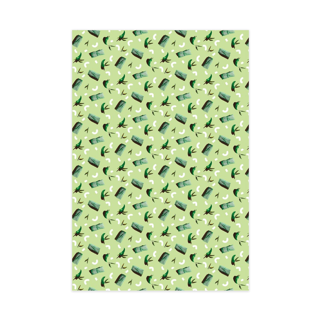 Tamale Party Wrapping Paper, Large Roll, green