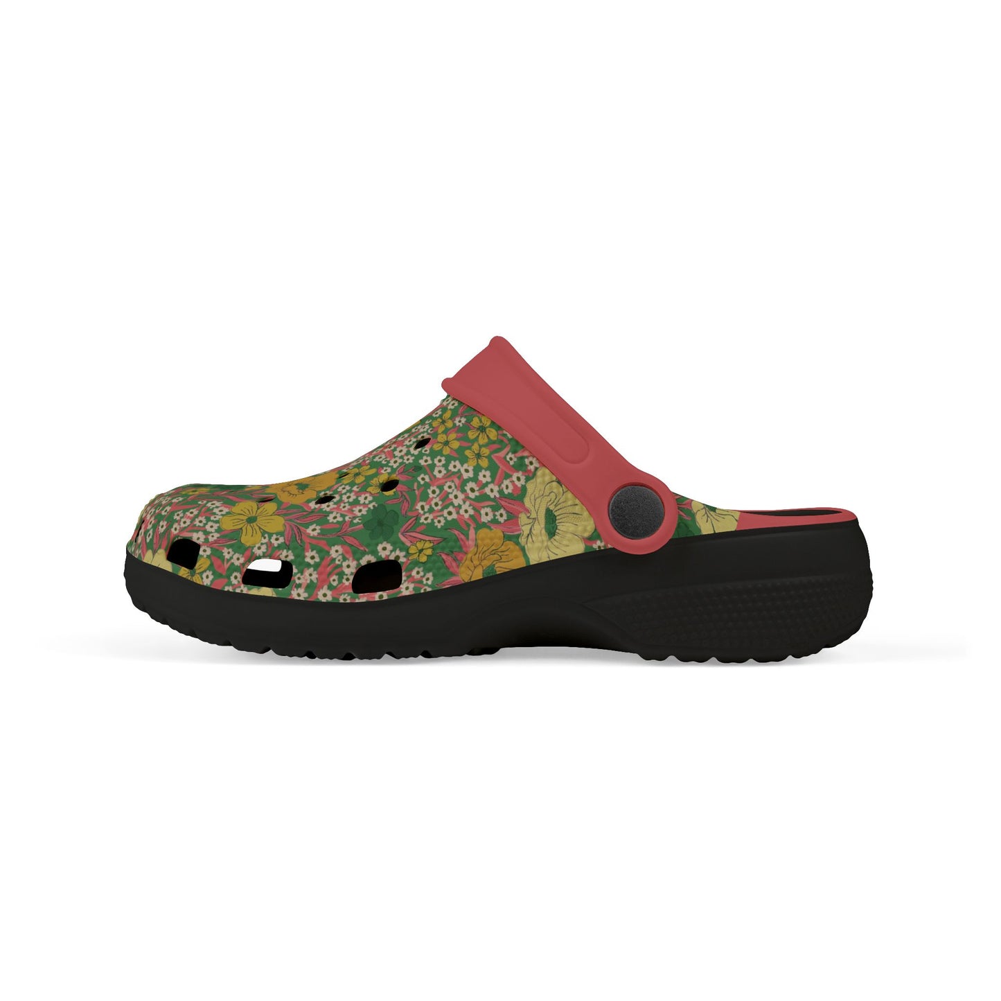 Wildflower Meadow Kid's EVA Foam Clogs, green