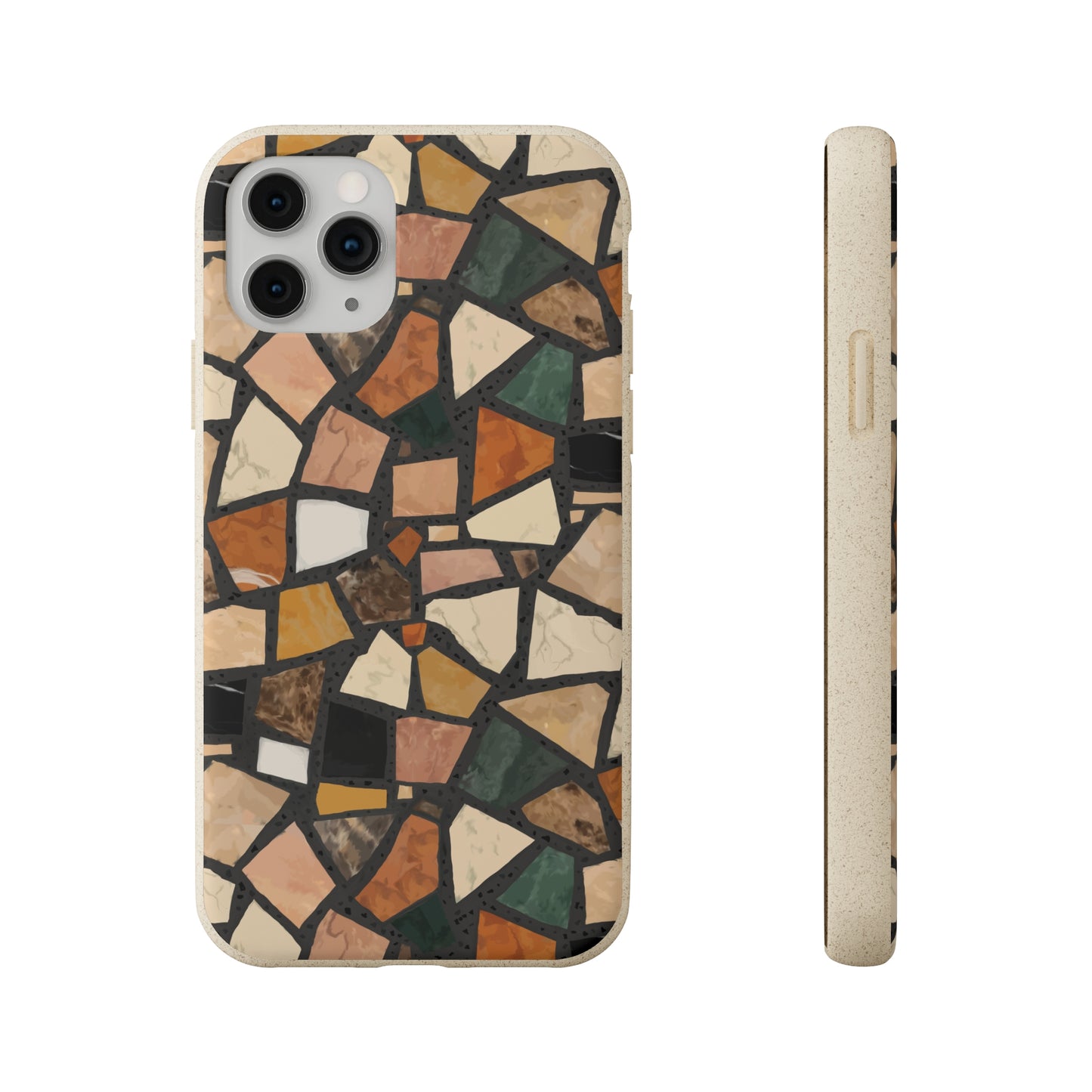 Dolce Terrazzo Biodegradable Phone Case, black