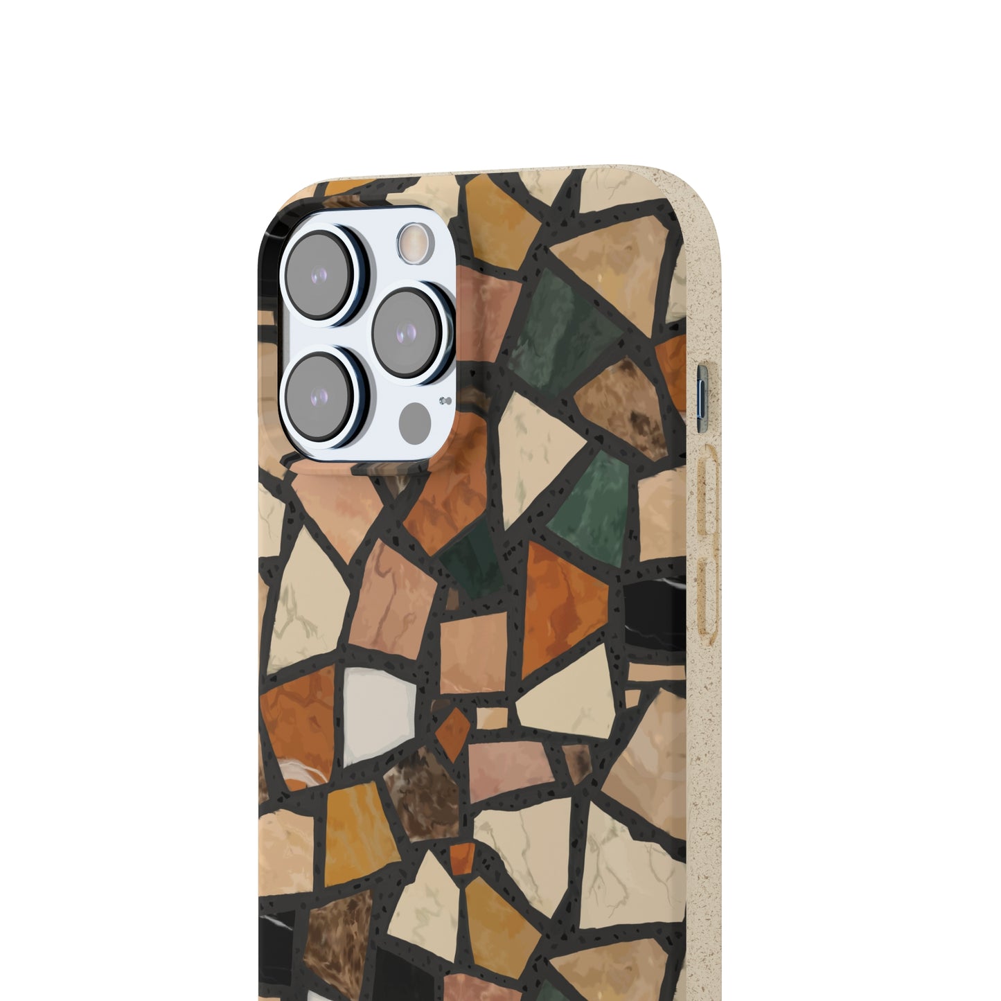 Dolce Terrazzo Biodegradable Phone Case, black