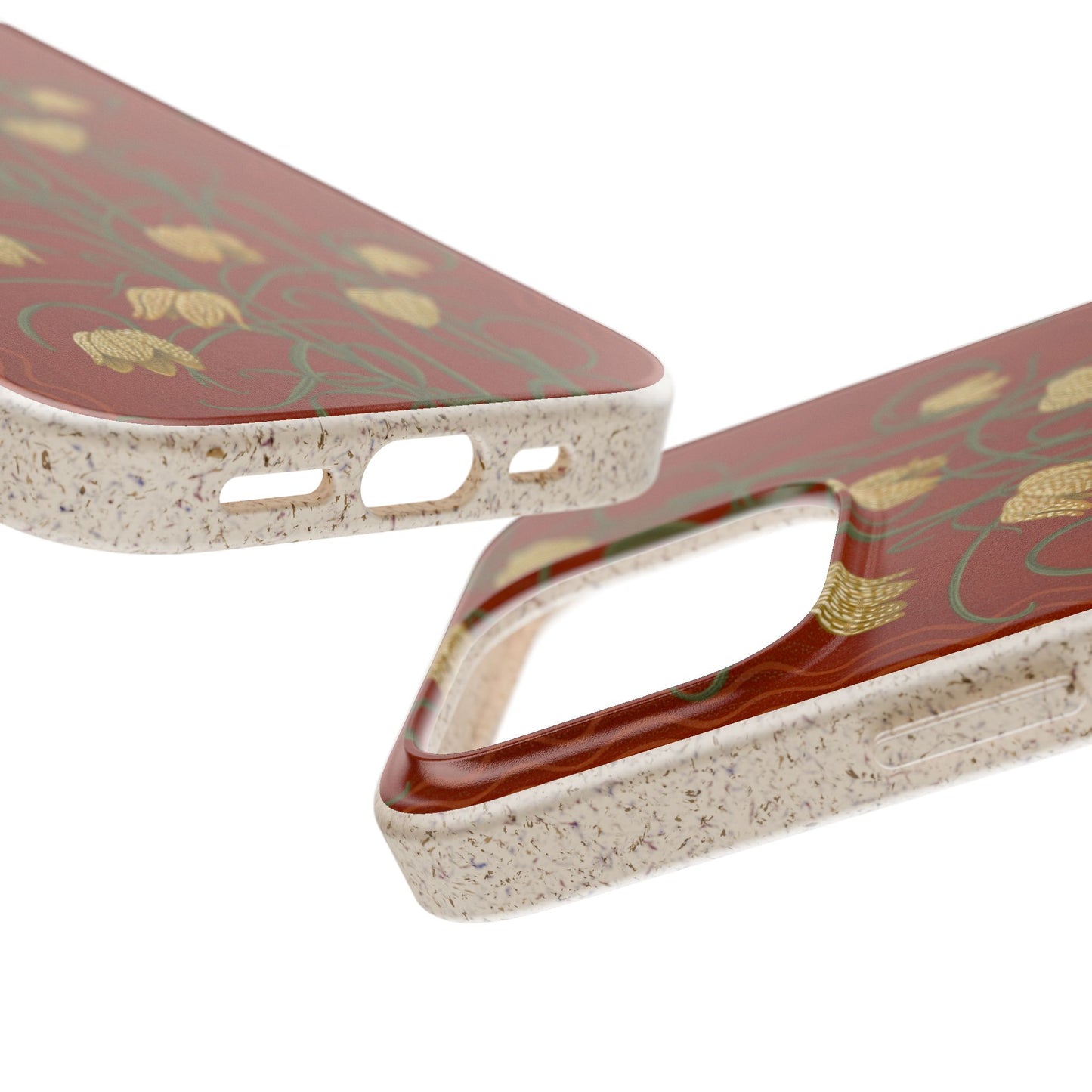 Campanas Phone Case - rust and yellow - Eco-Friendly, Biodegradable