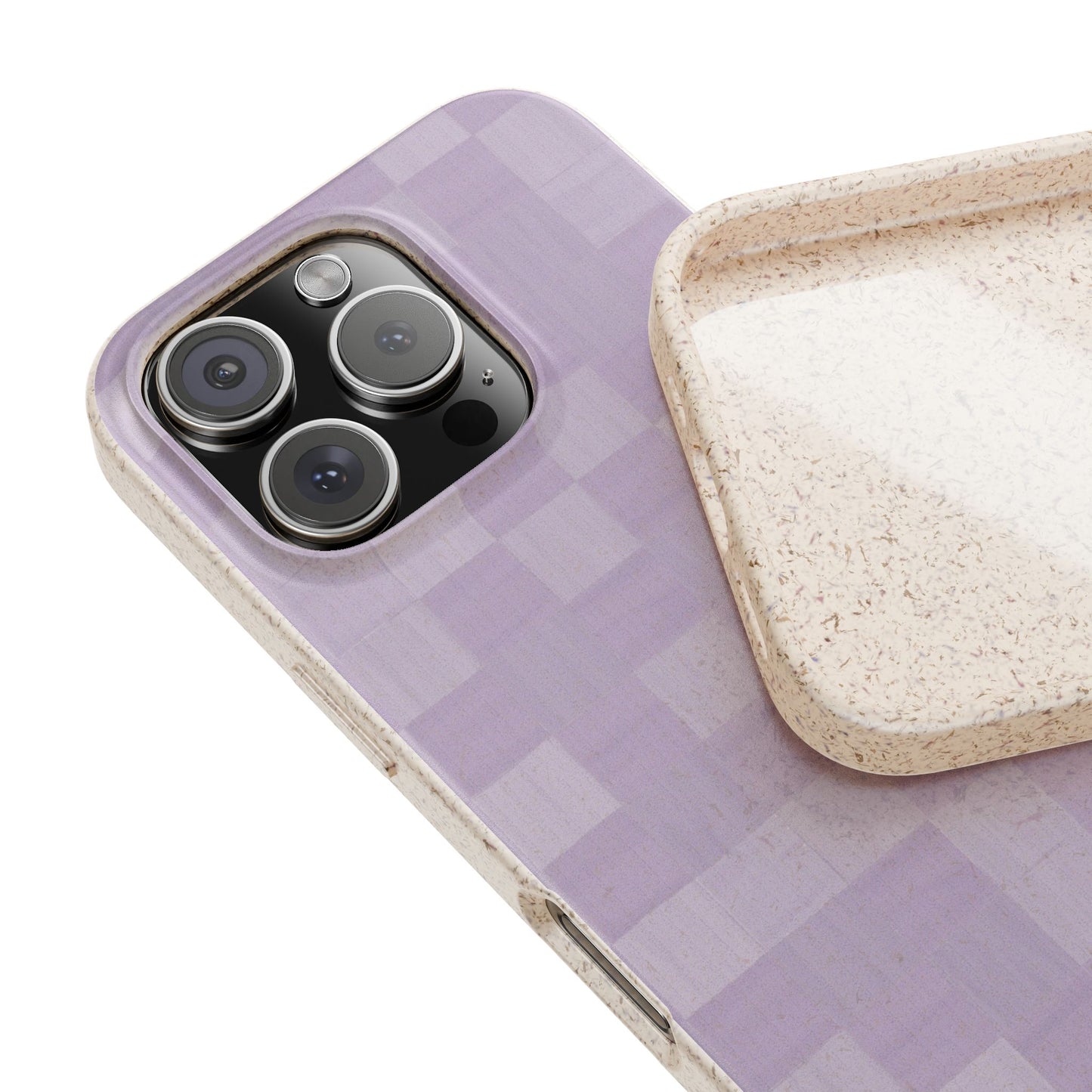 Zellige Phone Case - lavender - Eco-Friendly, Biodegradable