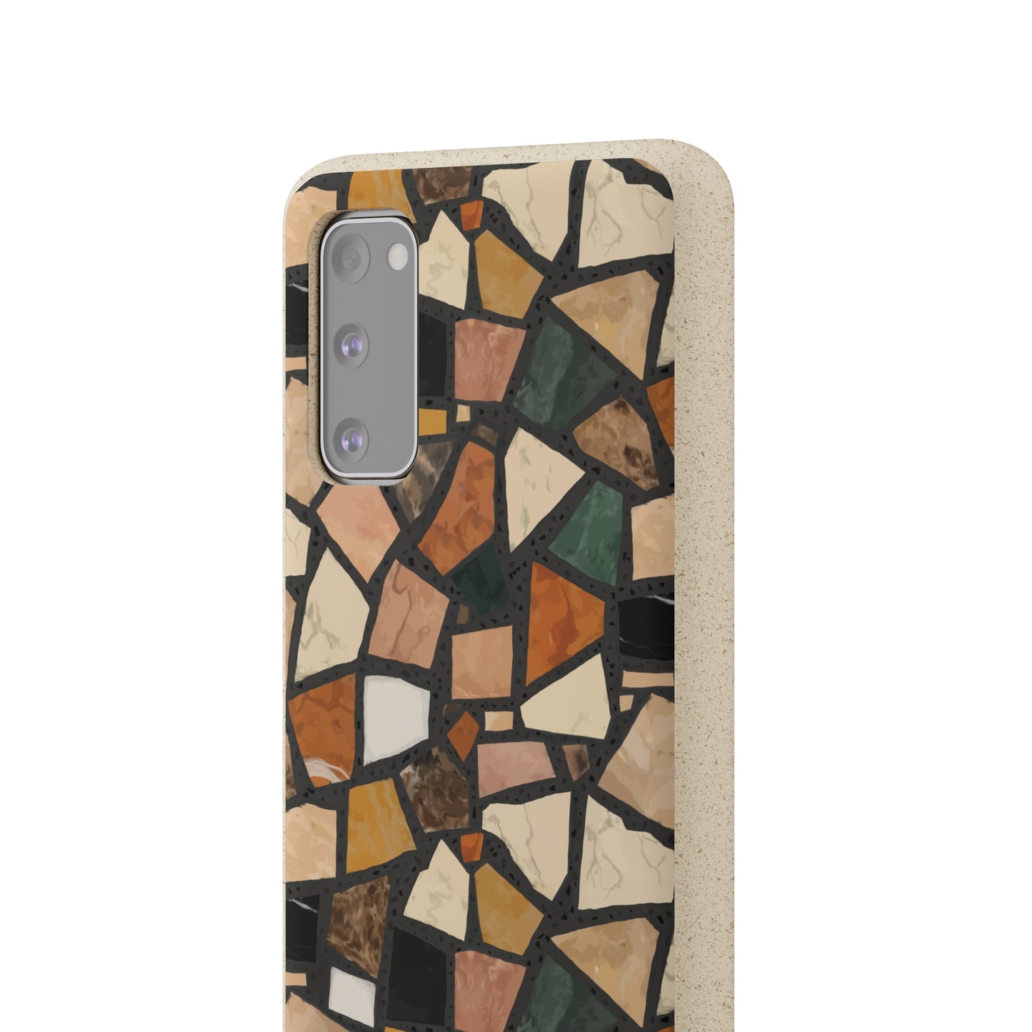 Dolce Terrazzo Biodegradable Phone Case, black