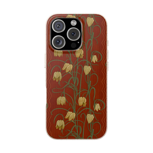 Campanas Phone Case - rust and yellow - Eco-Friendly, Biodegradable