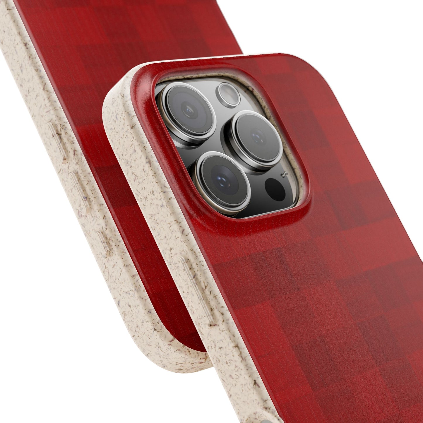 Zellige Phone Case - red - Eco-Friendly, Biodegradable