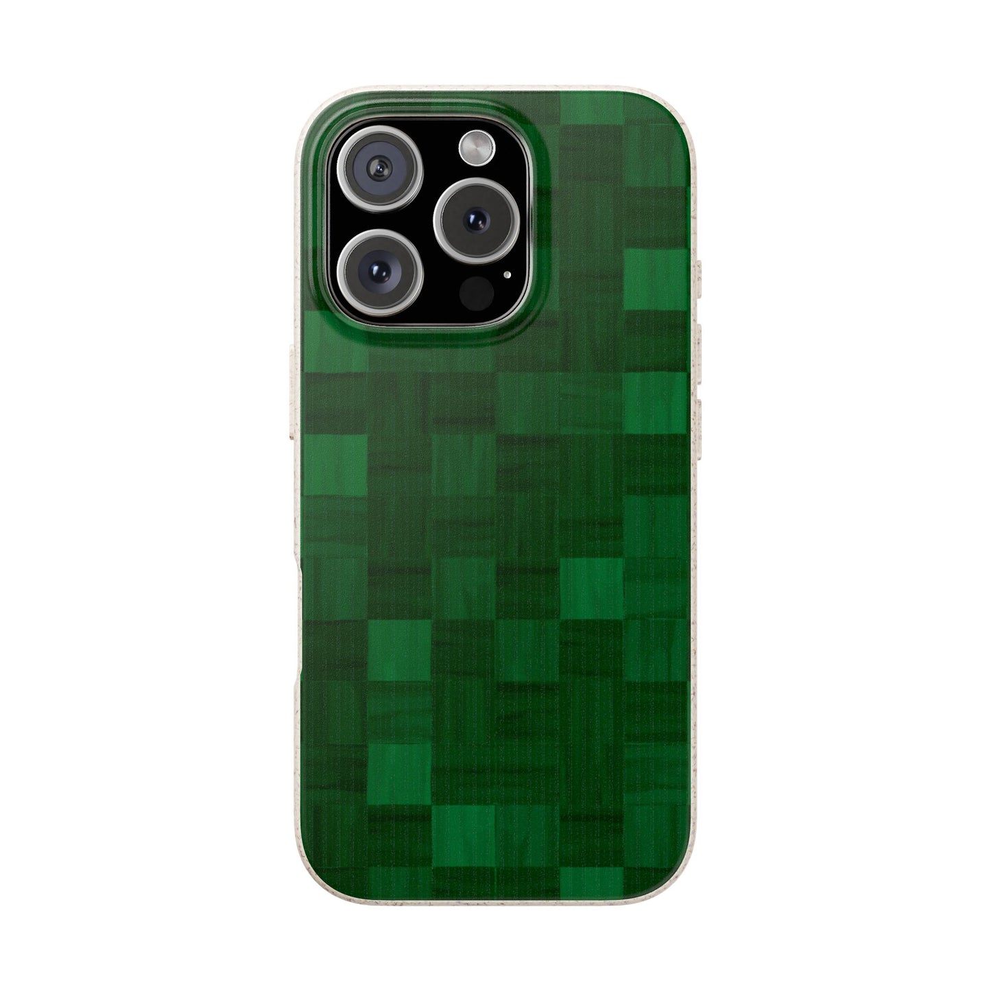 Zellige Phone Case - emerald green - Eco-Friendly, Biodegradable