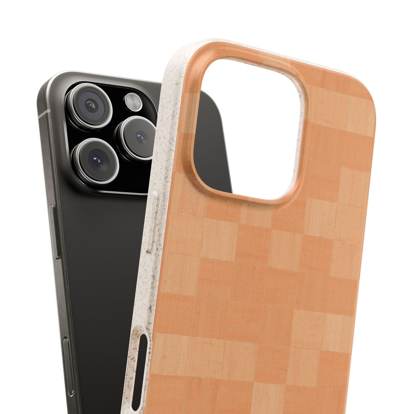 Zellige Phone Case - saltillo peach - Eco-Friendly, Biodegradable