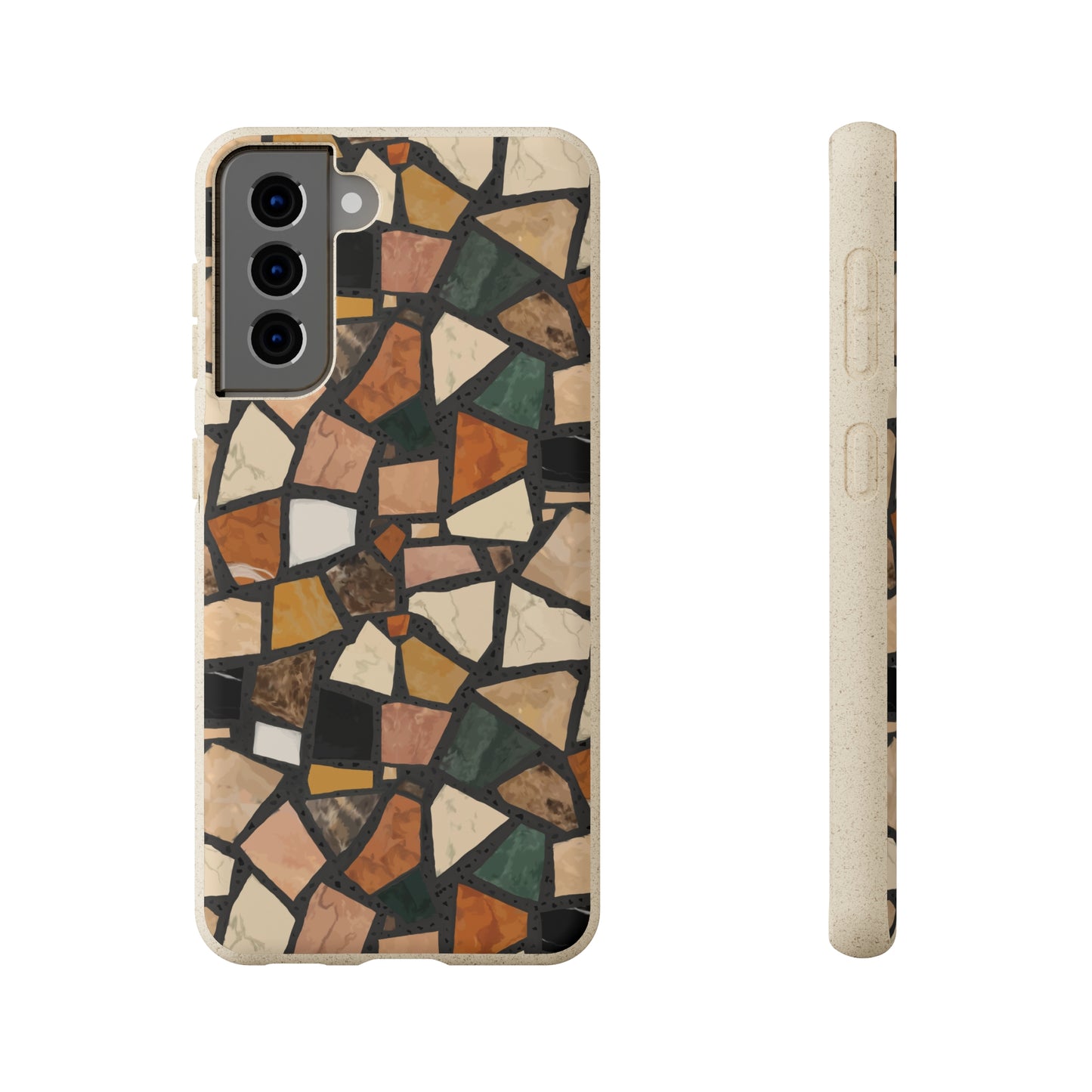 Dolce Terrazzo Biodegradable Phone Case, black