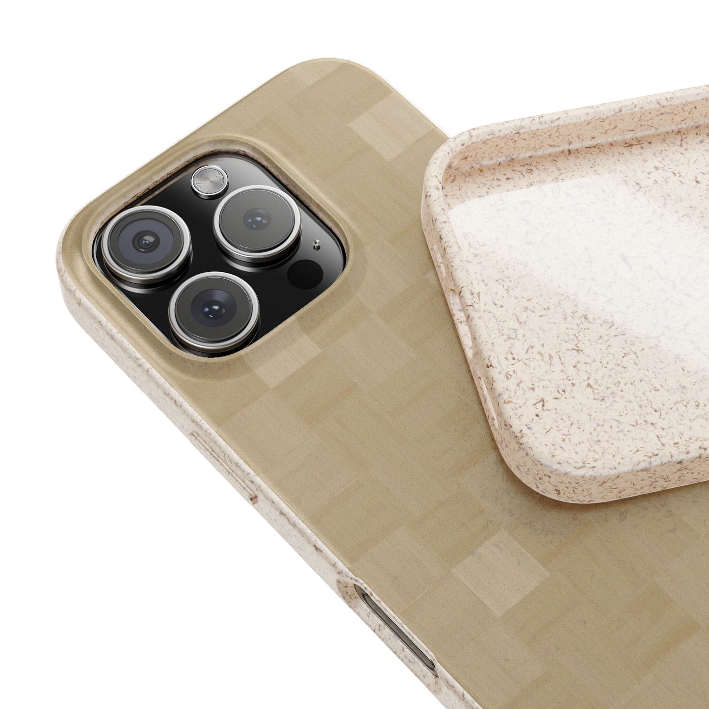 Zellige Phone Case - taupe - Eco-Friendly, Biodegradable