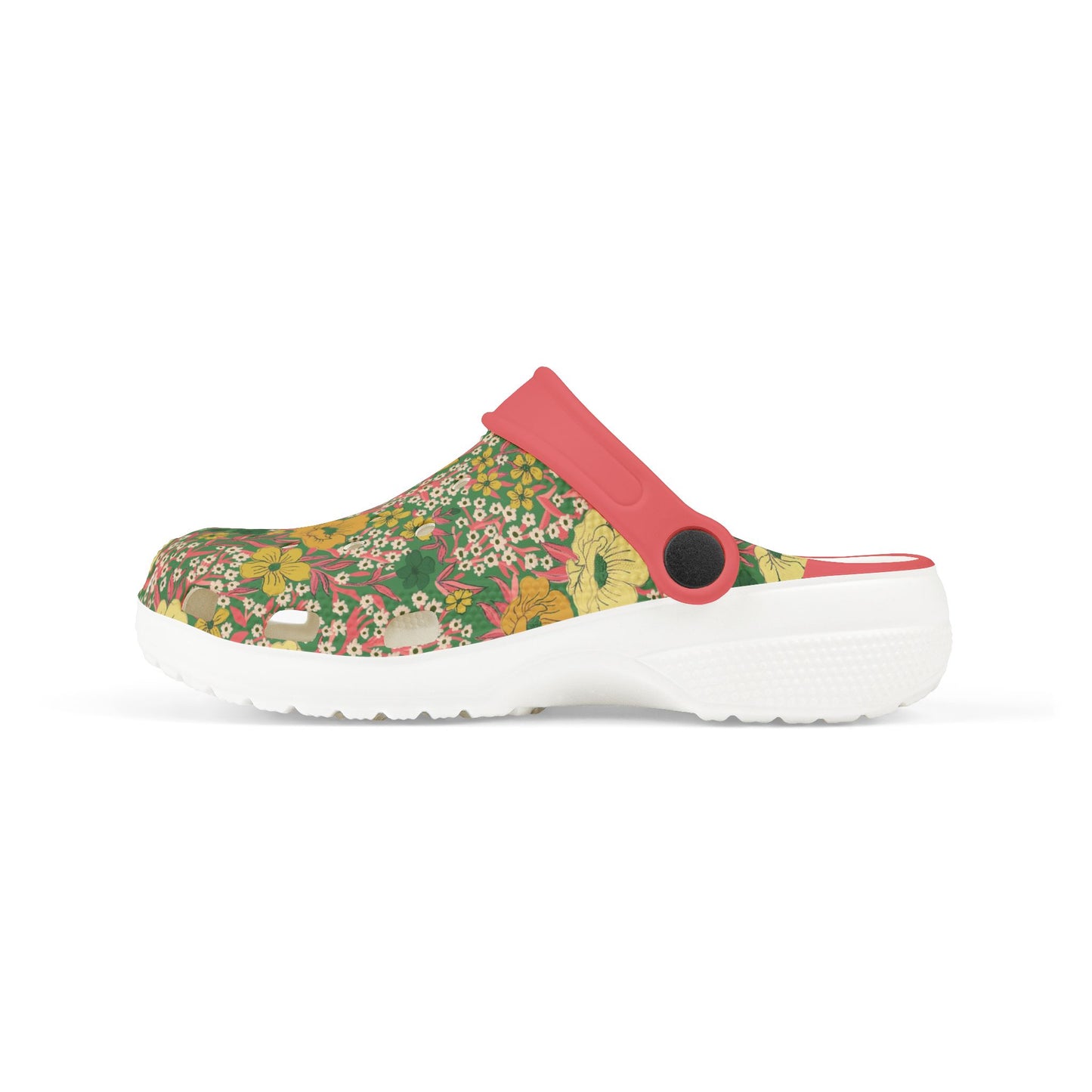 Wildflower Meadow Kid's EVA Foam Clogs, green