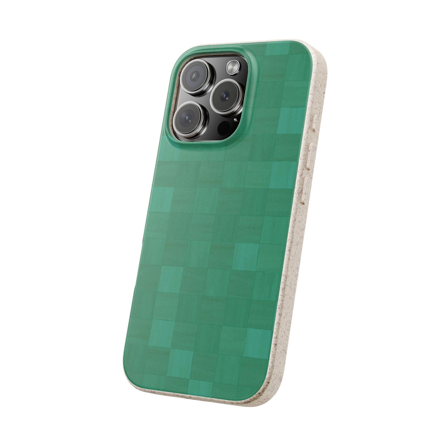 Zellige Phone Case - teal - Eco-Friendly, Biodegradable