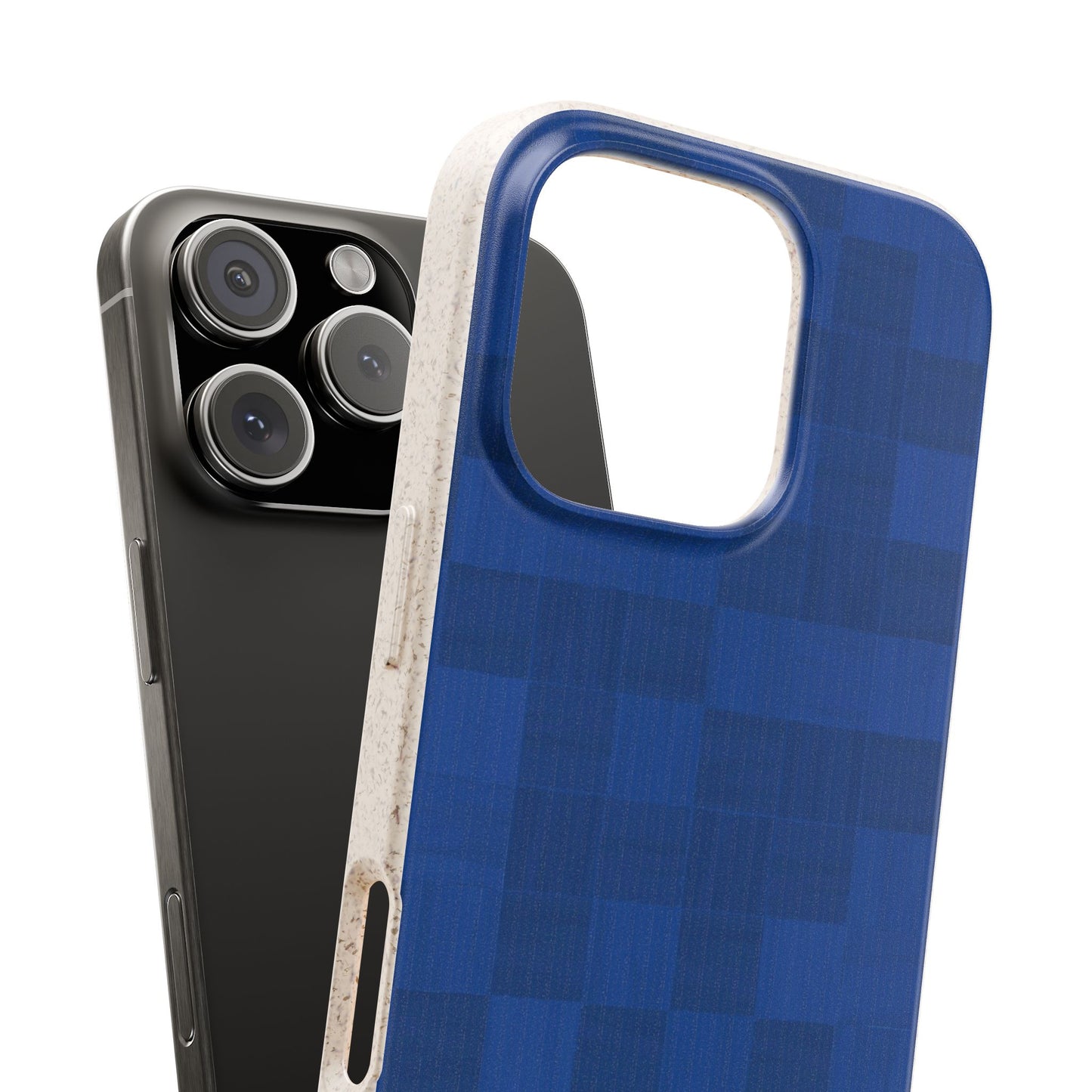 Zellige Phone Case - cobalt blue - Eco-Friendly, Biodegradable