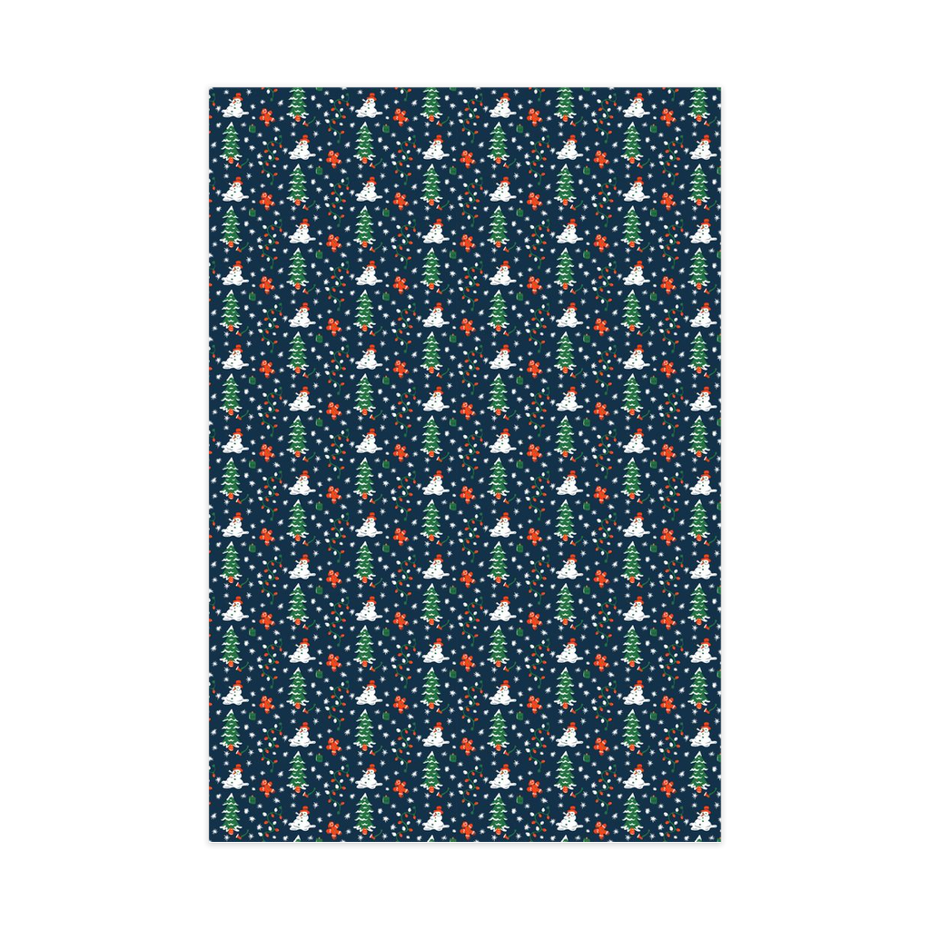 Holidaze Wrapping Paper, Large Roll, navy