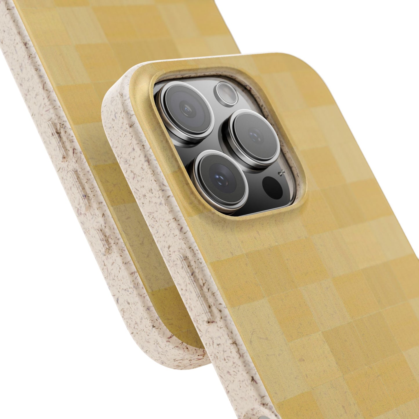 Zellige Phone Case - butter yellow - Eco-Friendly, Biodegradable