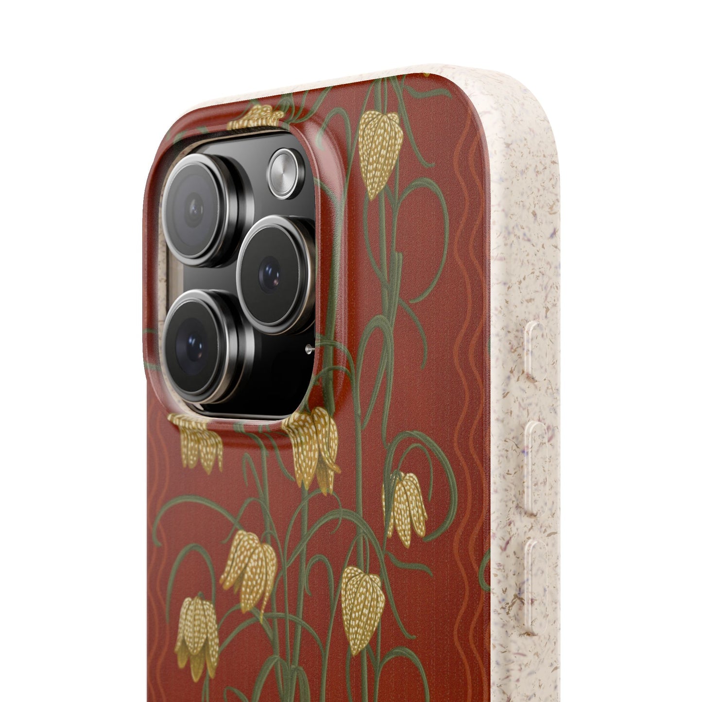 Campanas Phone Case - rust and yellow - Eco-Friendly, Biodegradable