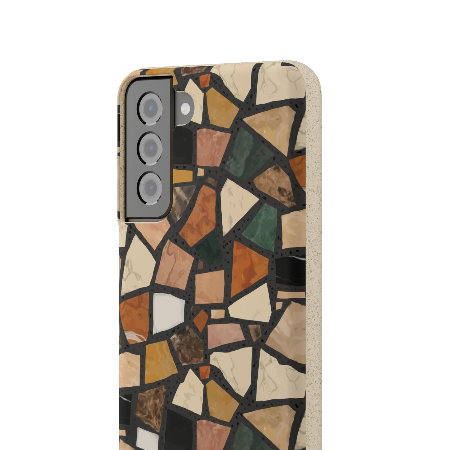 Dolce Terrazzo Biodegradable Phone Case, black