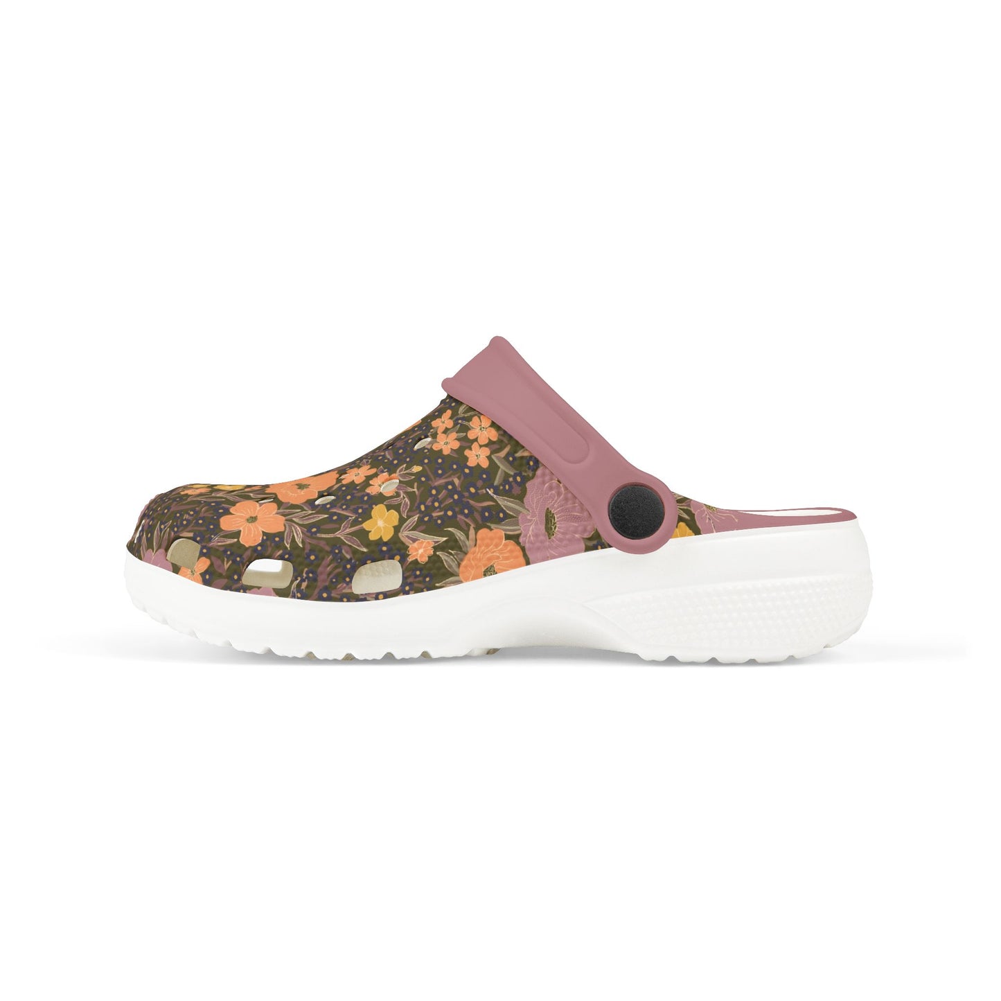 Wildflower Meadow Kid's EVA Foam Clogs, olive green