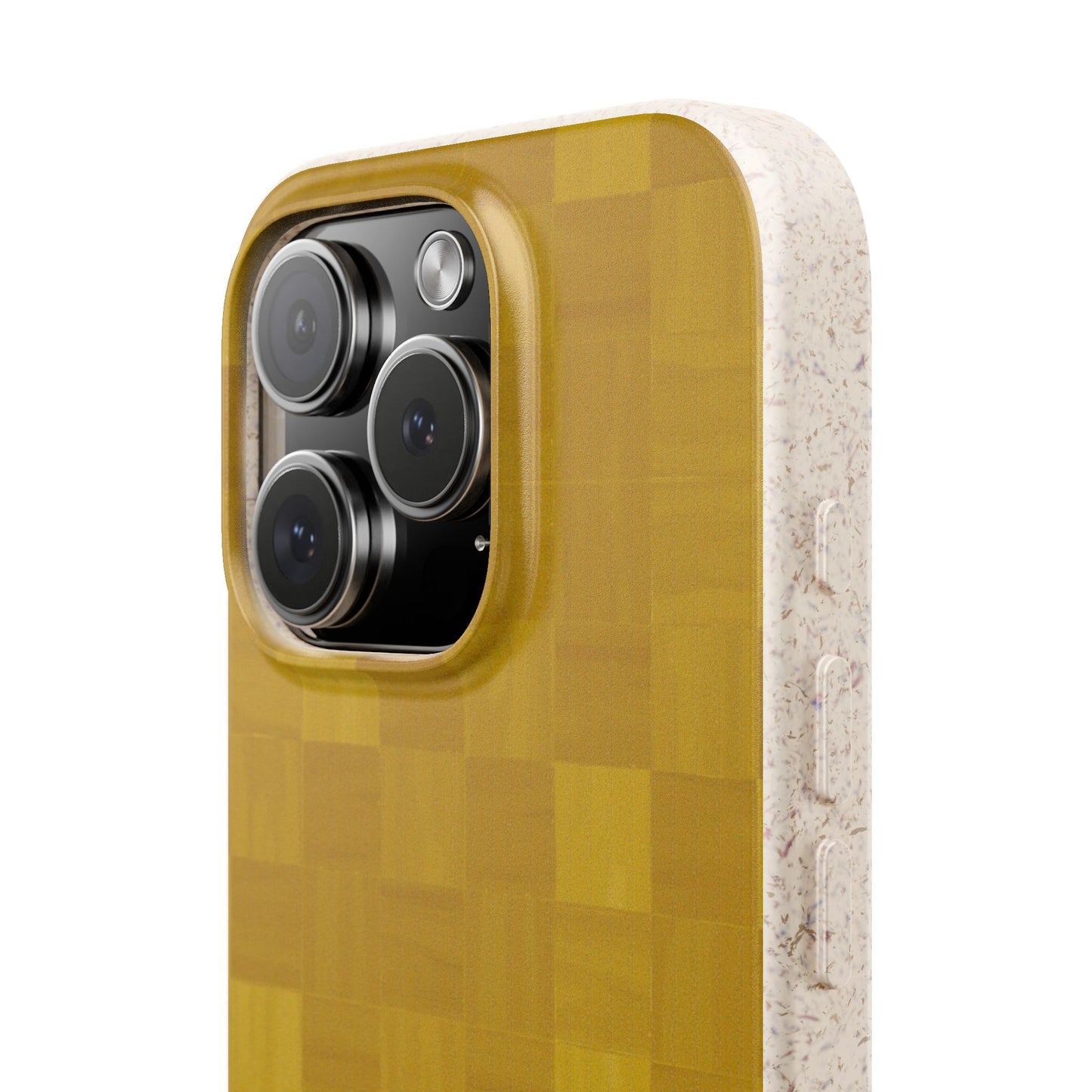 Zellige Phone Case - mustard yellow - Eco-Friendly, Biodegradable