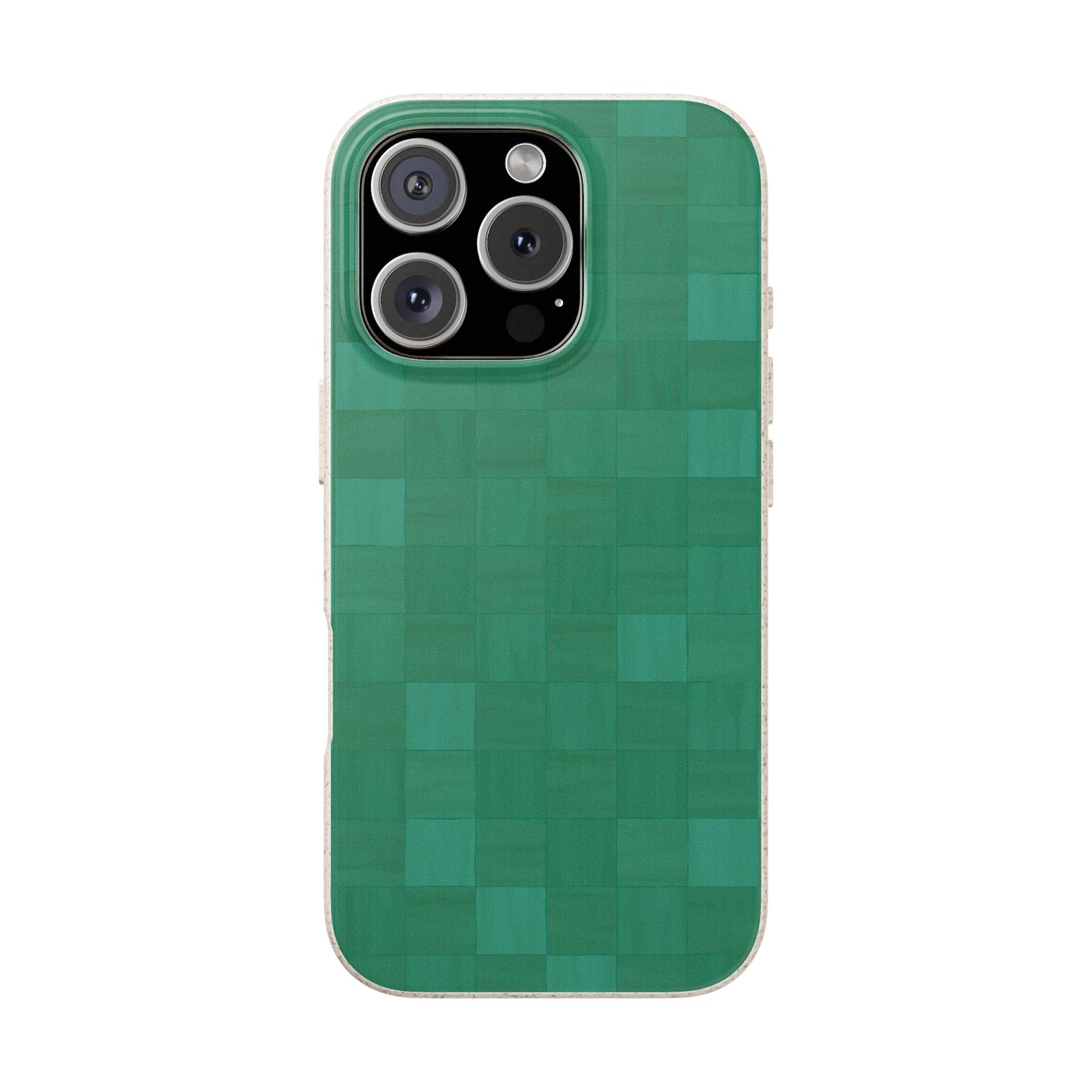 Zellige Phone Case - teal - Eco-Friendly, Biodegradable