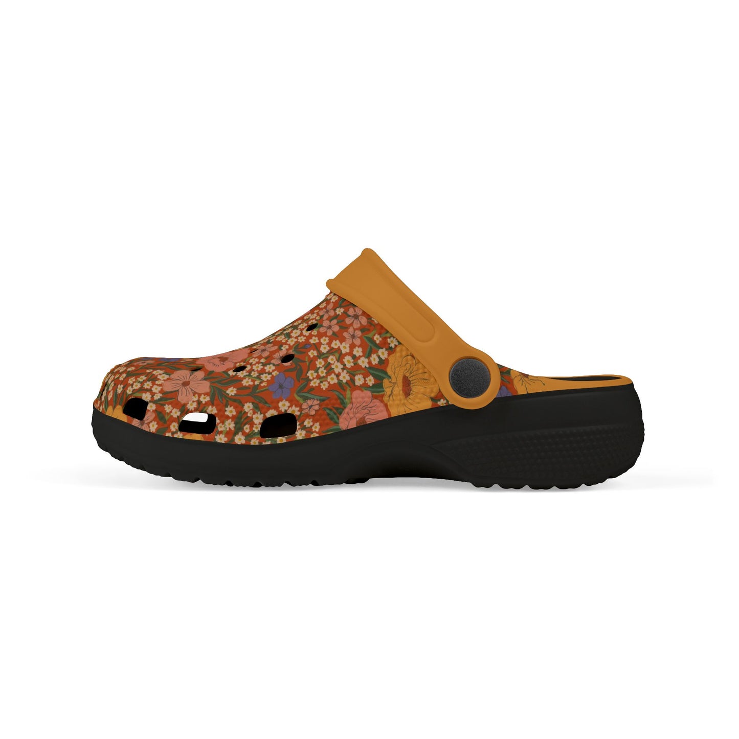 Wildflower Meadow Kid's EVA Foam Clogs, poppy red