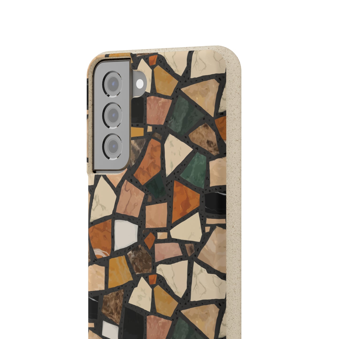 Dolce Terrazzo Biodegradable Phone Case, black